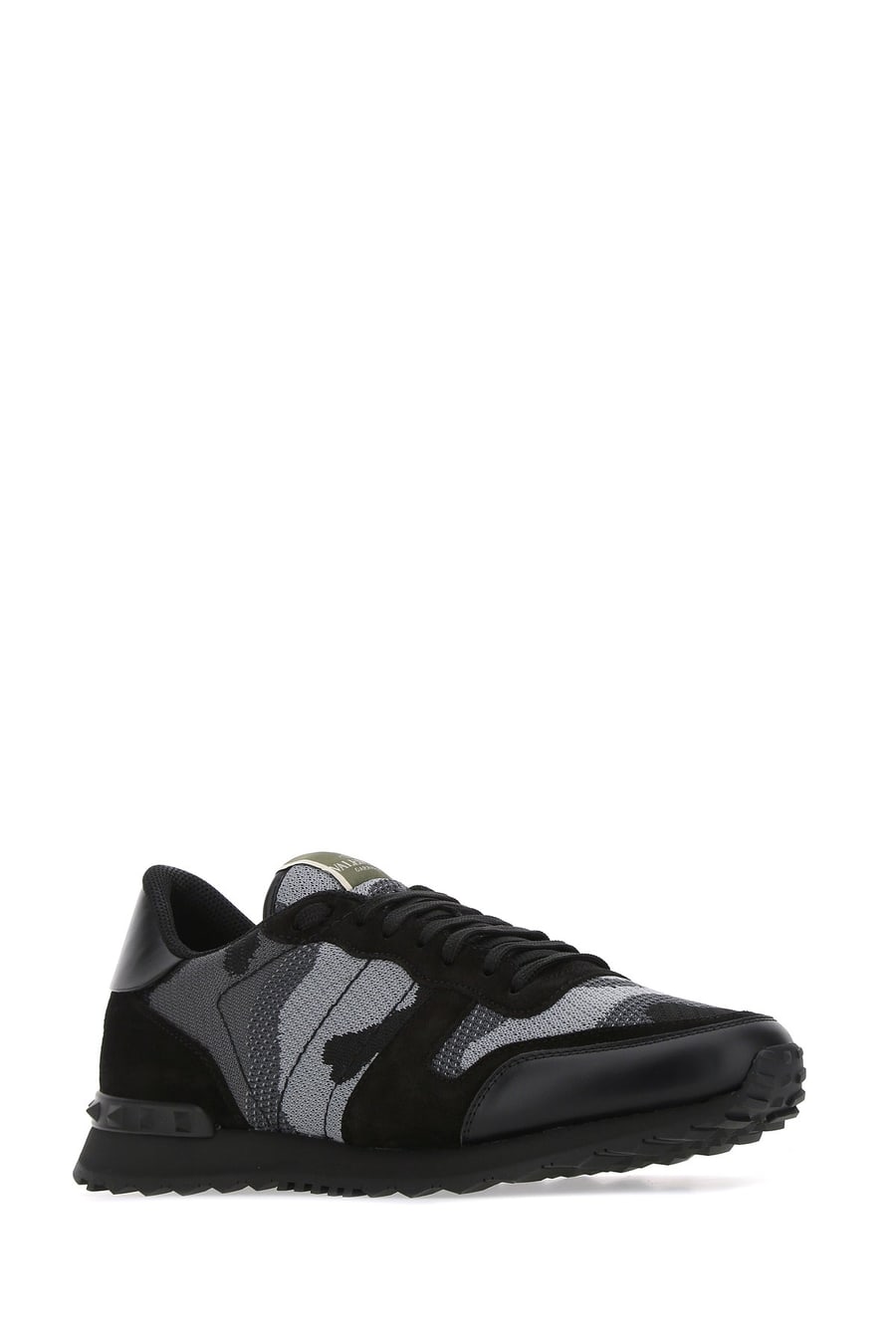 Valentino Garavani Sneakers Rockrunner Camouflage in tessuto ricamato, view 2