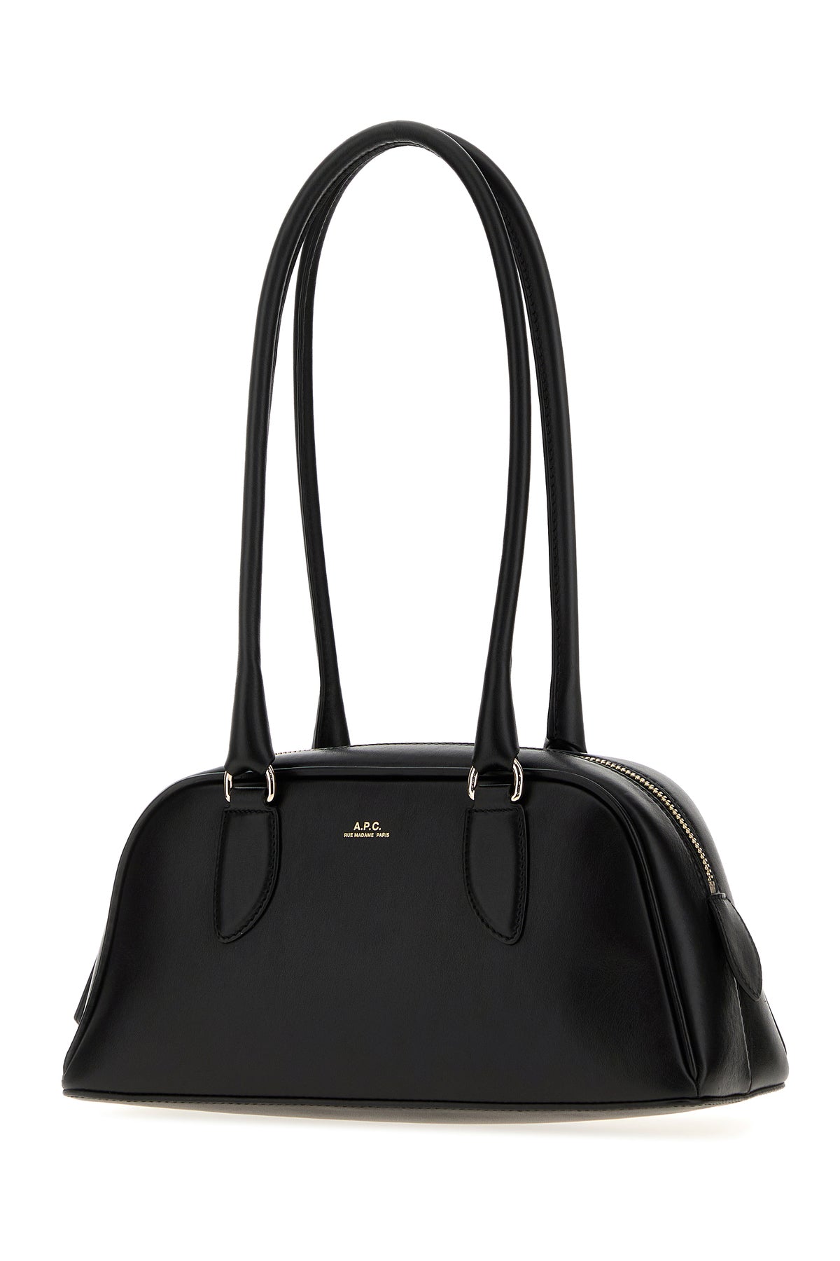 A.P.C. Borsa a spalla Paloma piccola in pelle nera, view 2