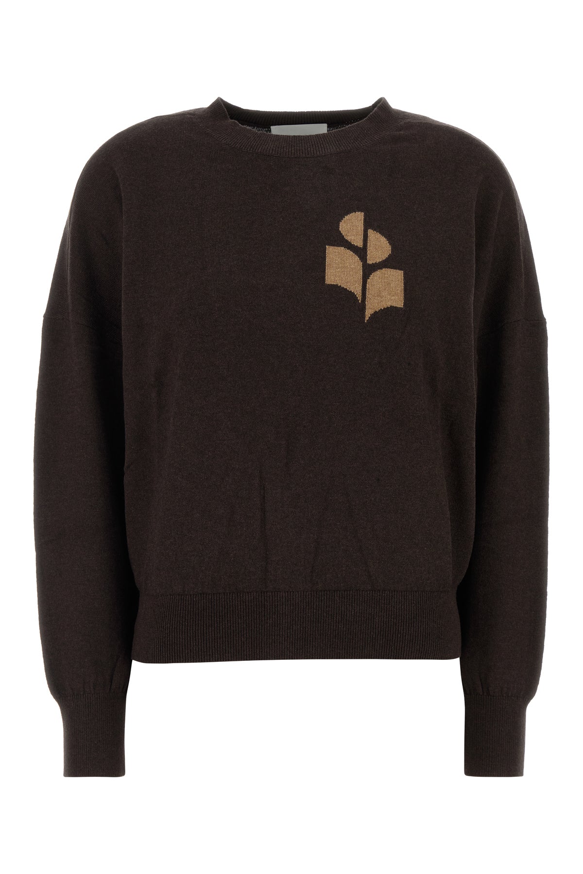 ISABEL MARANT ETOILE Maglione Marisans oversize in misto cotone cioccolato