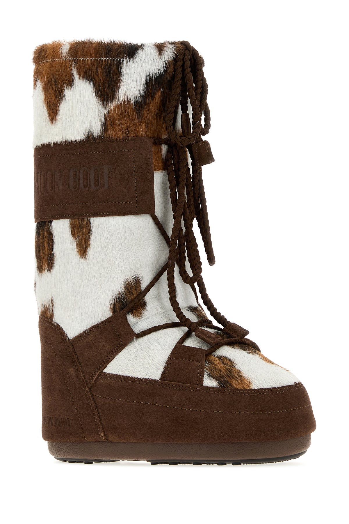 MOON BOOT Stivali Icon in cavallino stampato, view 2