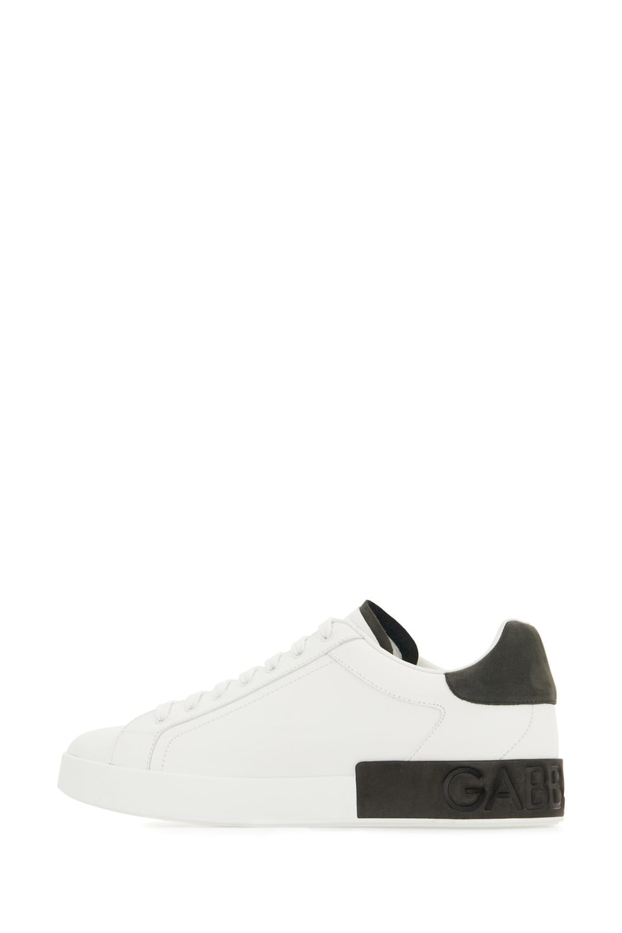 Dolce & Gabbana Sneakers Portofino in pelle bianca, view 3
