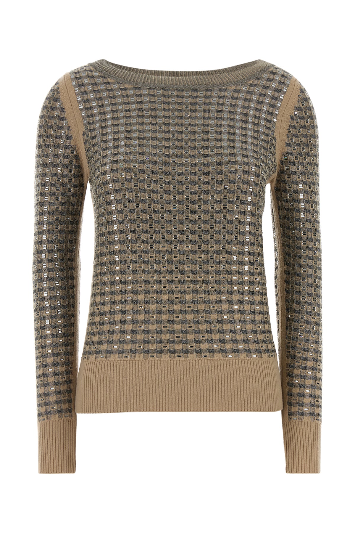 ERMANNO SCERVINO Maglione in misto lana ricamata