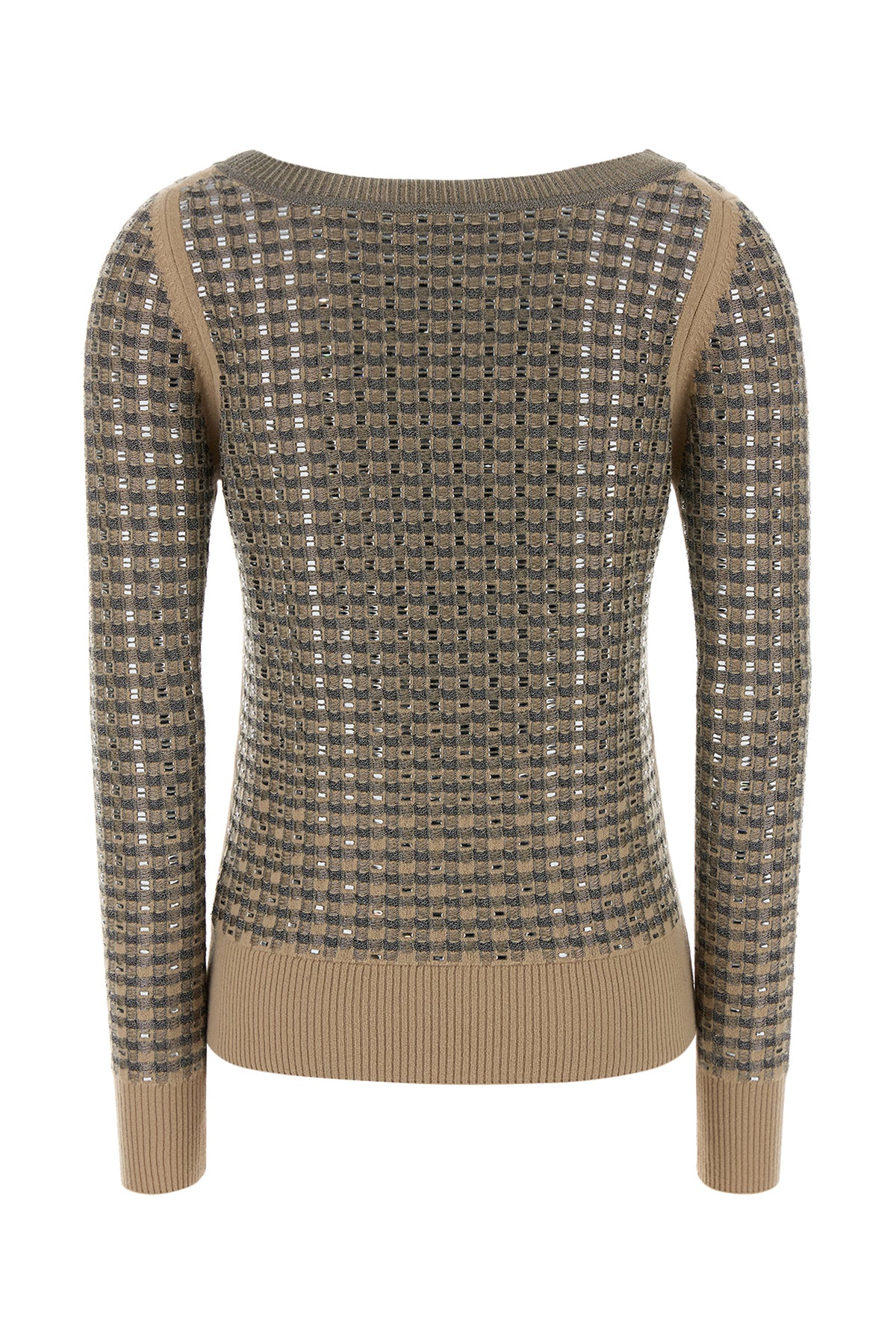 ERMANNO SCERVINO Maglione in misto lana ricamata, view 2