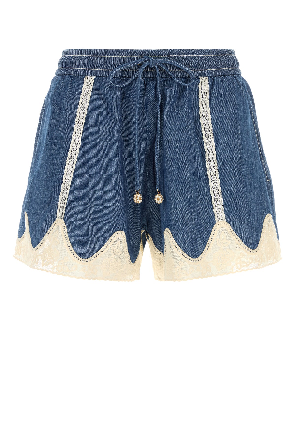 Zimmermann Shorts Awaken in denim blu
