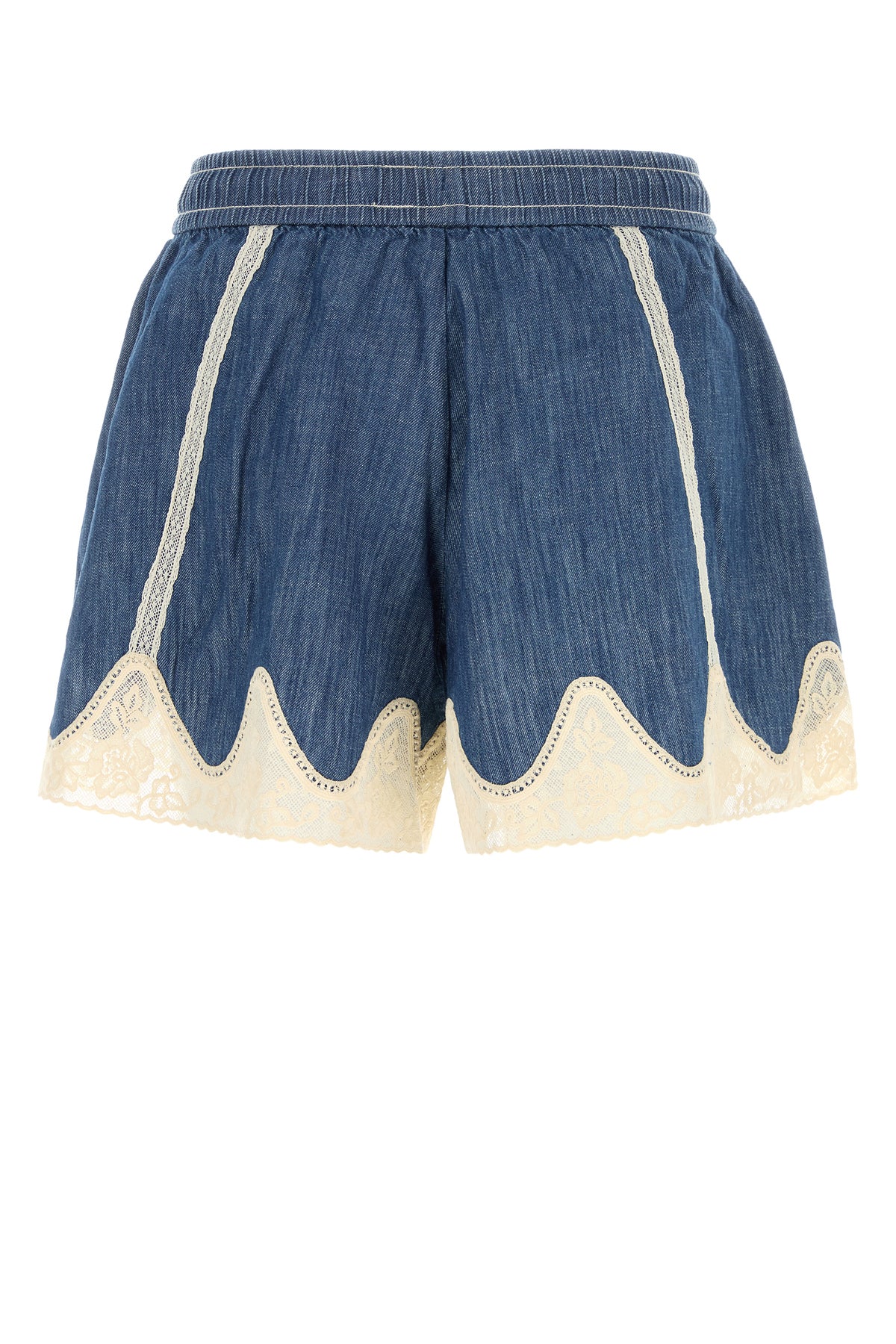 Zimmermann Shorts Awaken in denim blu, view 2