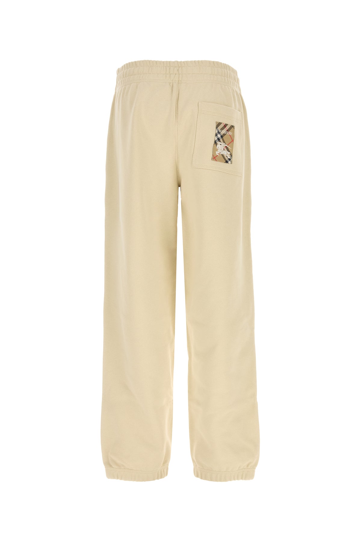 Burberry Pantalone jogging in cotone sabbia, view 2
