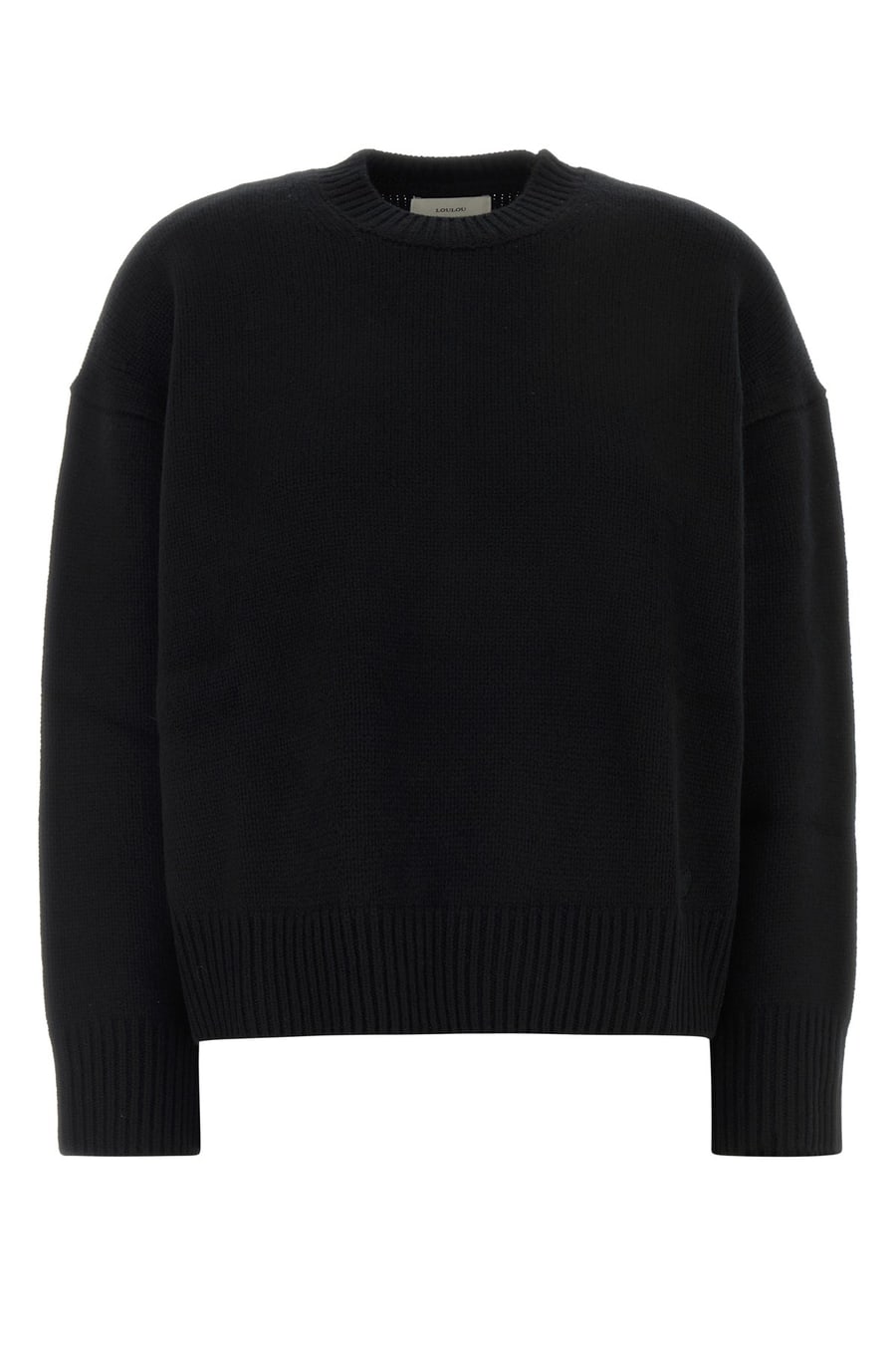 LOULOU DE SAISON Maglione Pia in cashmere nero