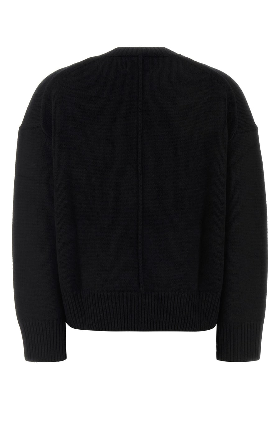 LOULOU DE SAISON Maglione Pia in cashmere nero, view 2