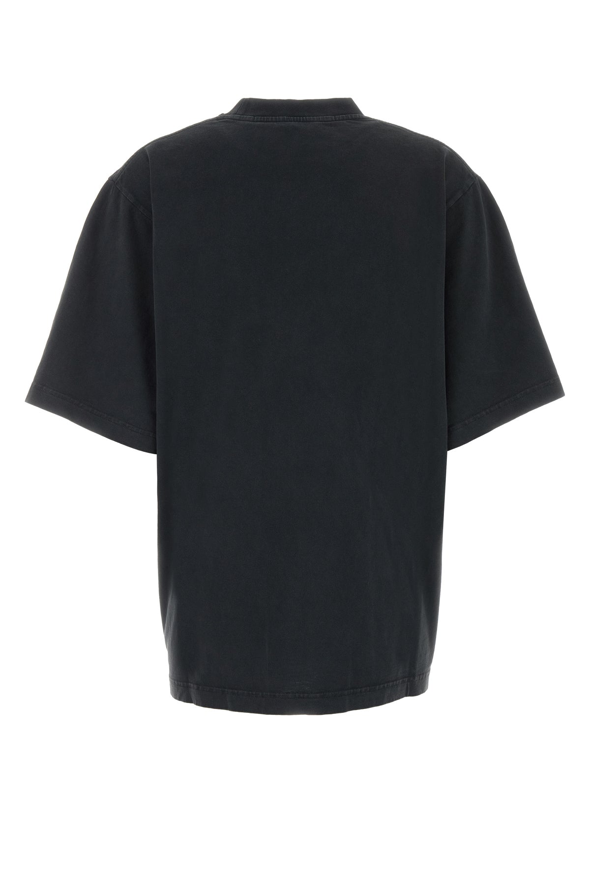 ALEXANDER WANG T-shirt oversize in cotone nero, view 2