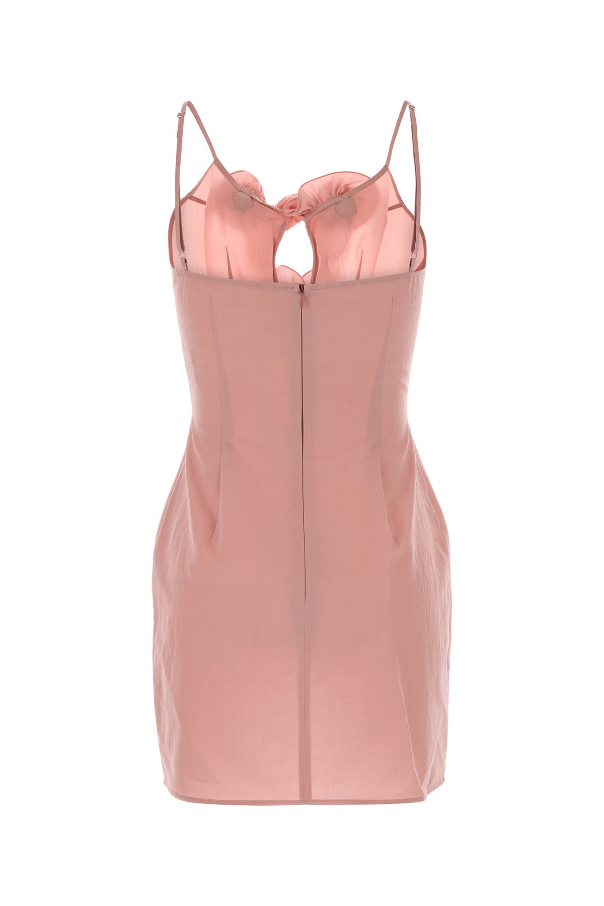 MAGDA BUTRYM Mini abito in misto cotone rosa, view 2