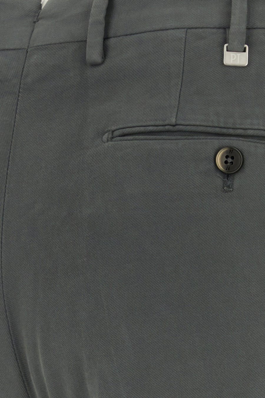 PT Torino Pantalone in misto cotone stretch grigio, view 3