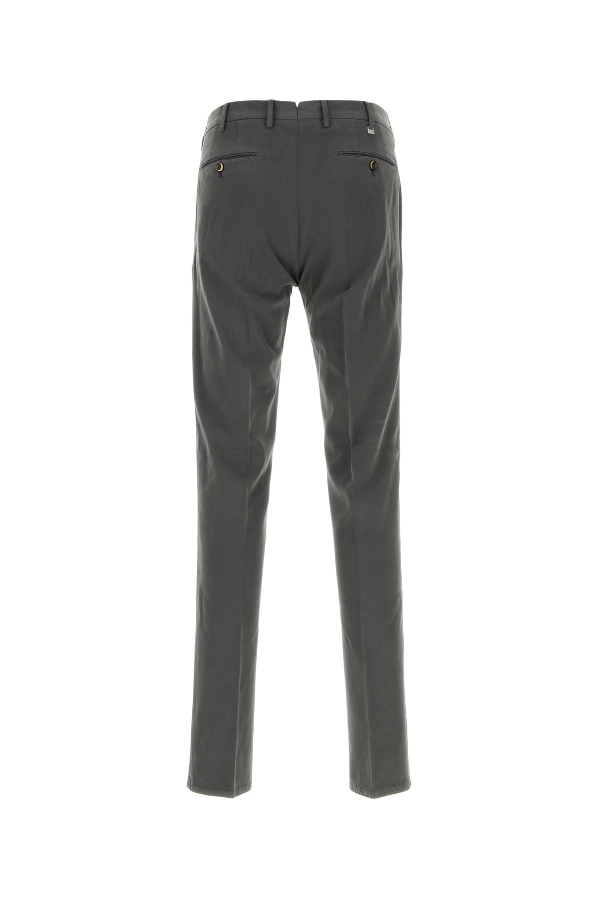 PT Torino Pantalone in misto cotone stretch grigio, view 2