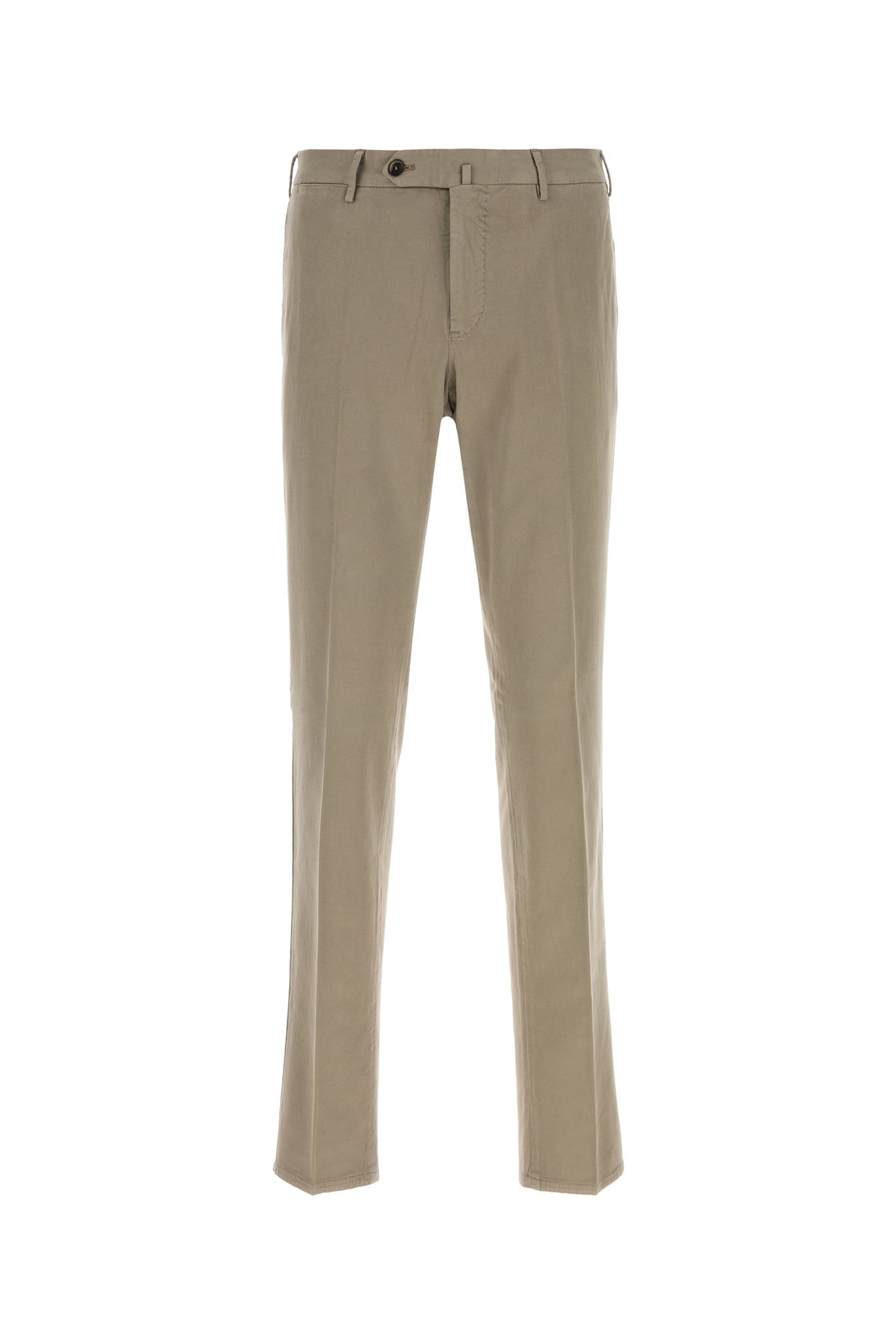 PT Torino Pantalone in misto cotone stretch tortora