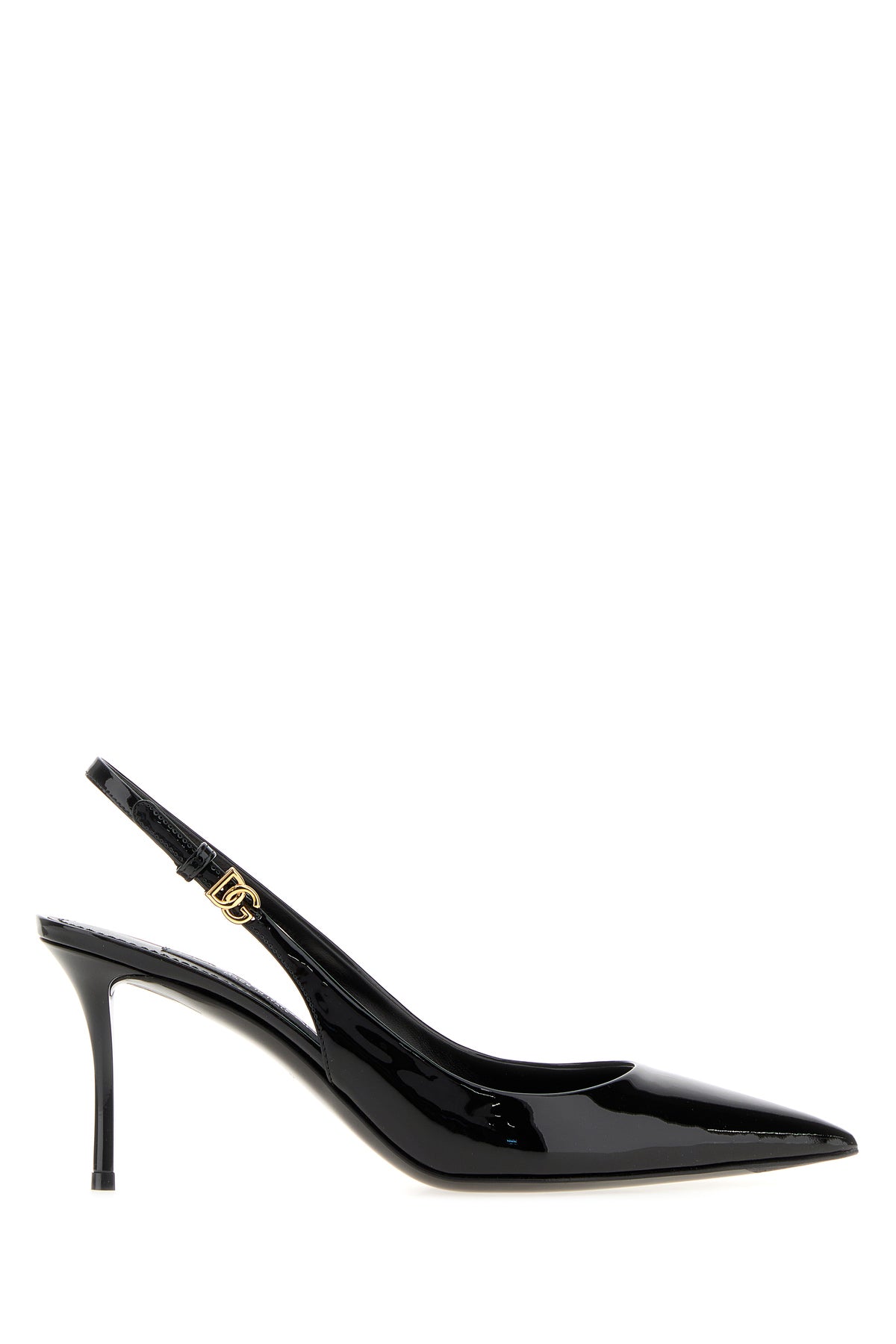 Dolce & Gabbana Scarpe con tacco in pelle nera