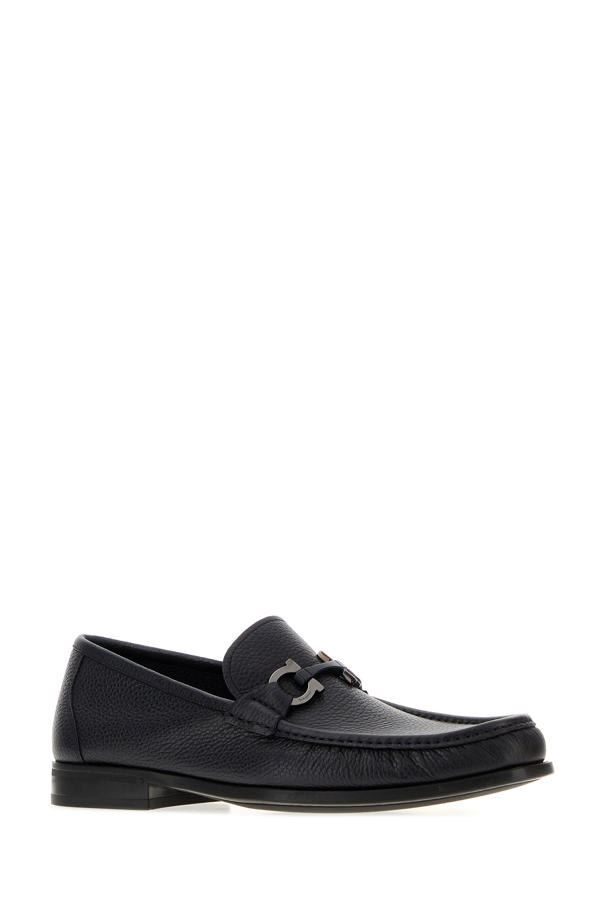 Ferragamo Mocassini Grandioso in pelle nera, view 2