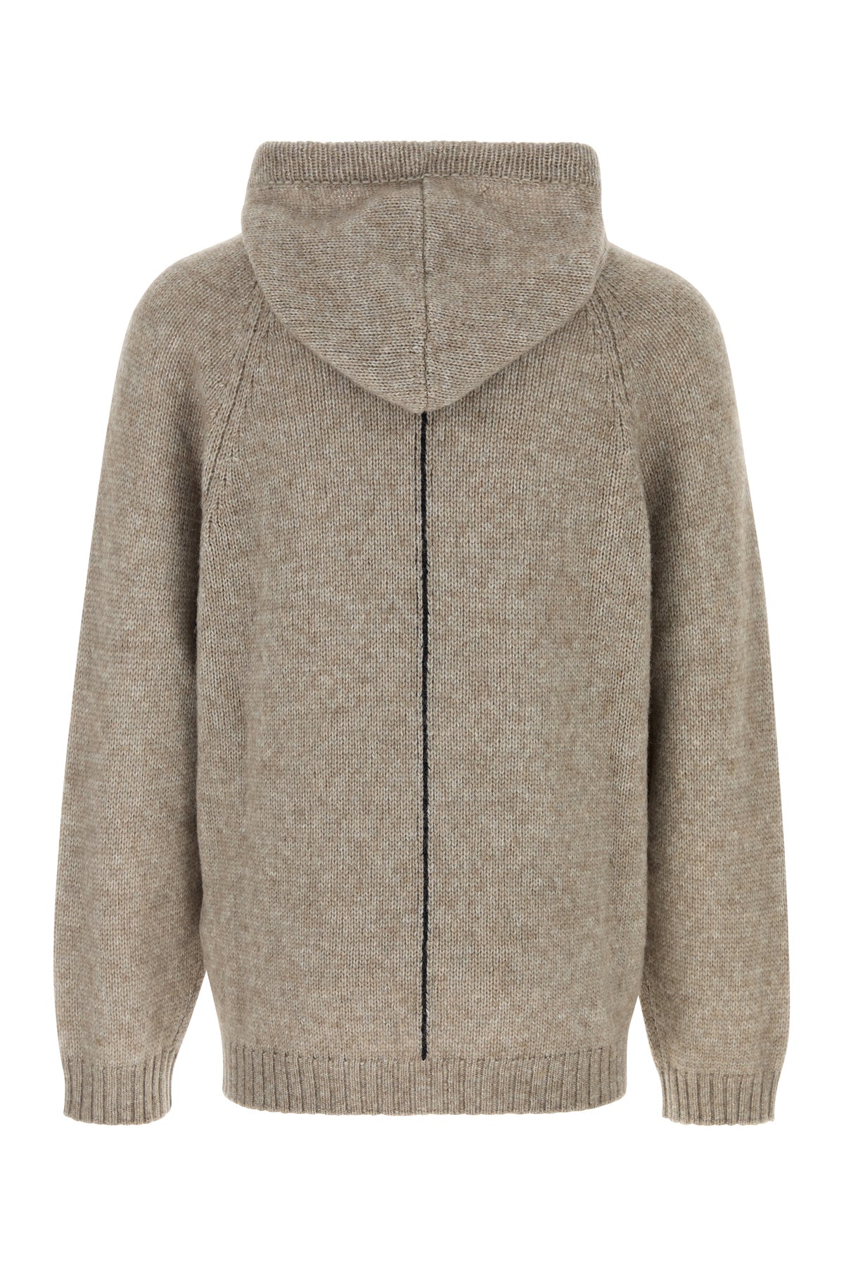 Giorgio Armani Maglione in misto alpaca tortora, view 2