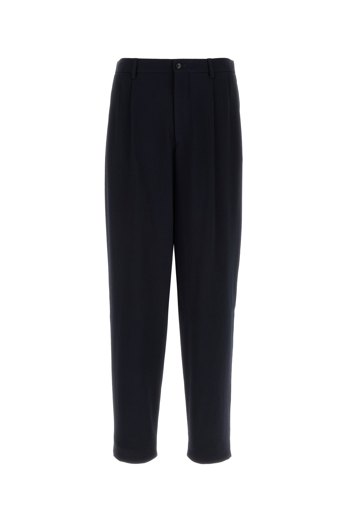 Giorgio Armani Pantalone in jersey blu navy