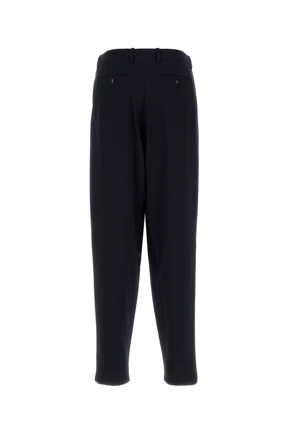 Giorgio Armani Pantalone in jersey blu navy, view 2