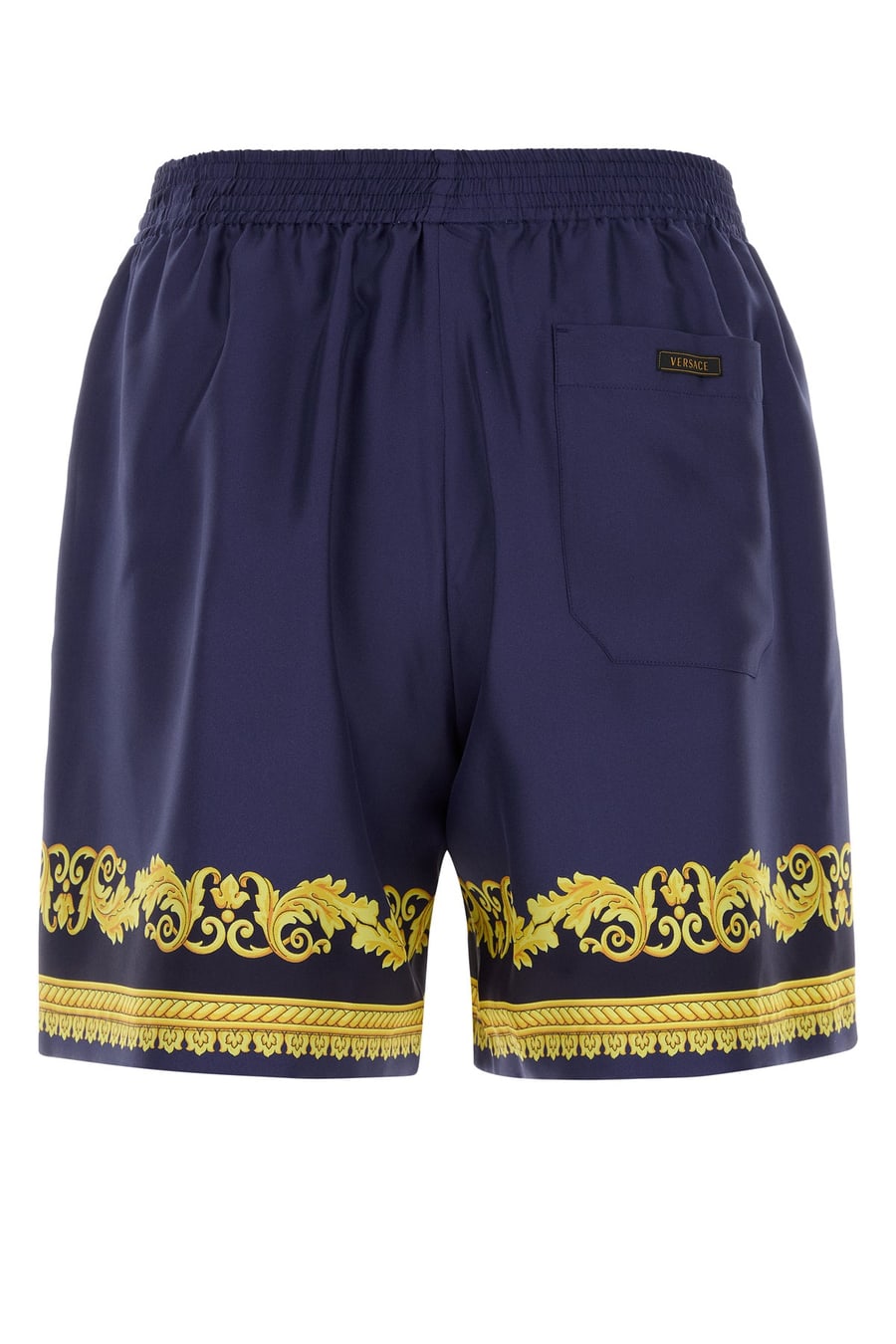 Versace Bermuda in seta blu, view 2