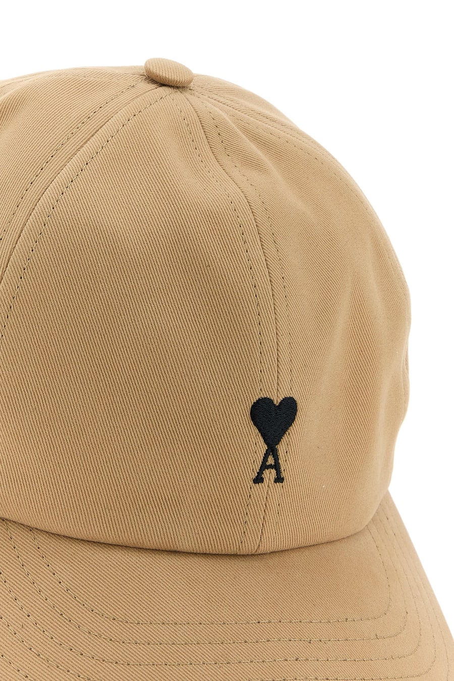 AMI Cappello da baseball in cotone cammello, view 4