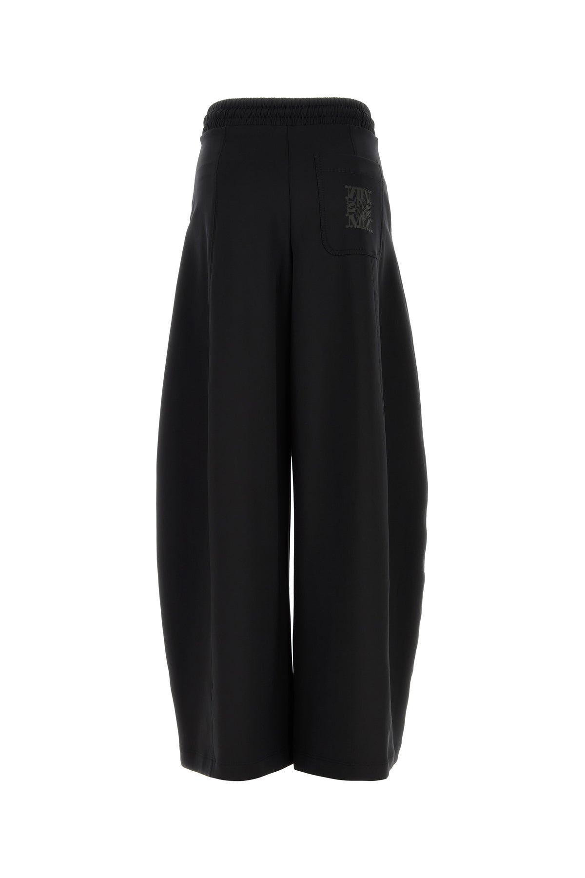Max Mara Pantalone jogging Olmo in misto nylon nero, view 2