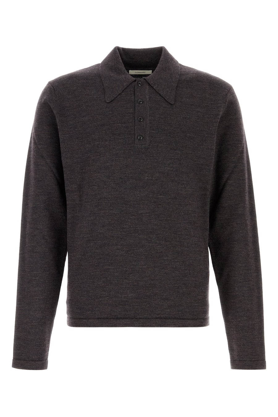 Lemaire Polo in lana cioccolato