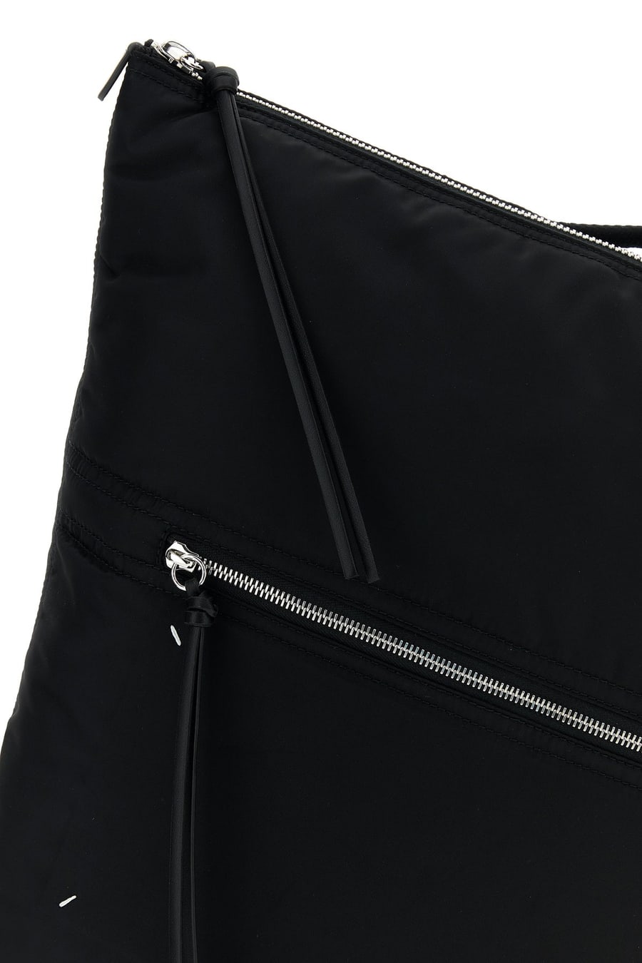 Maison Margiela Zaino in nylon nero, view 4