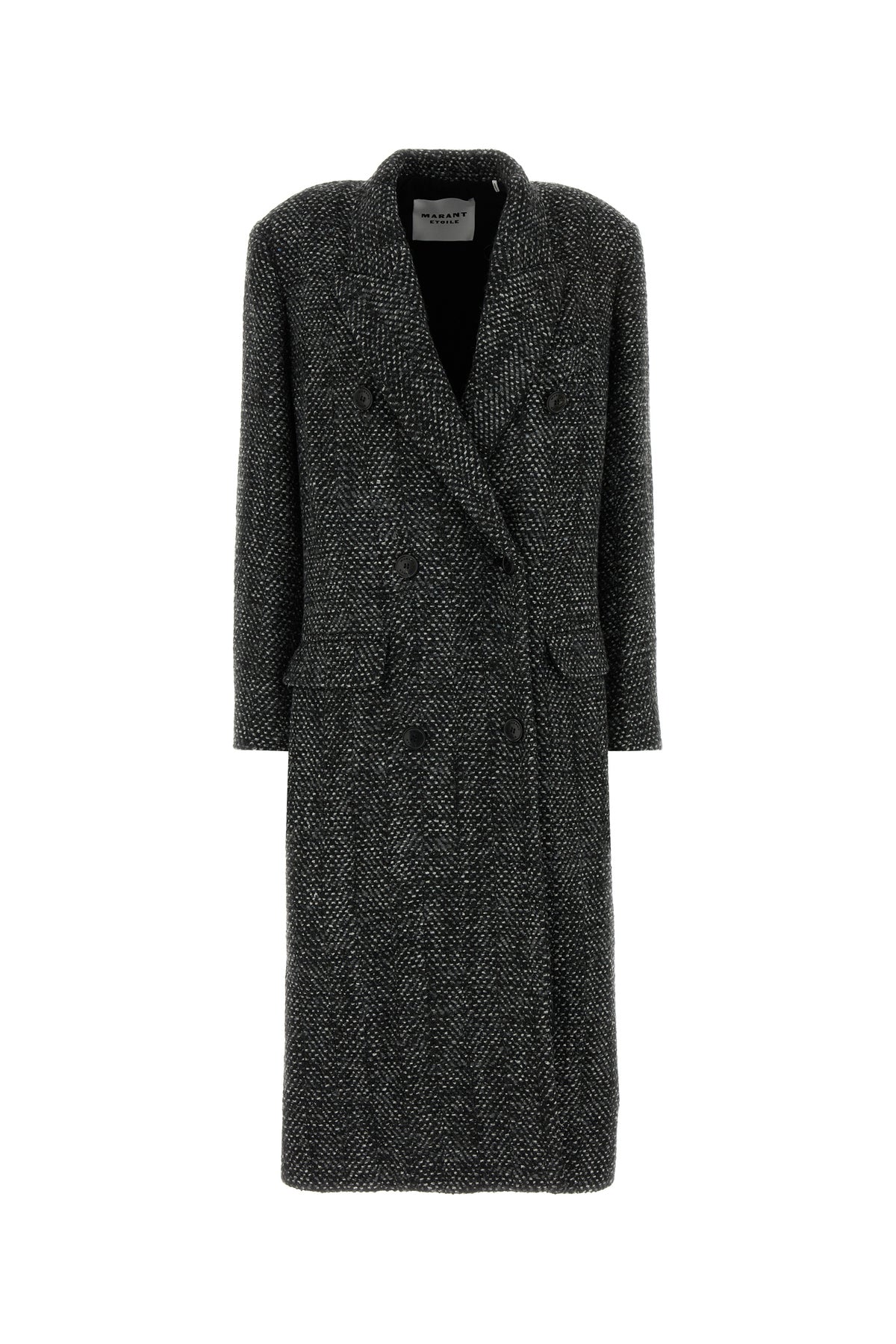 ISABEL MARANT ETOILE Cappotto Pilda in maglia antracite melangé