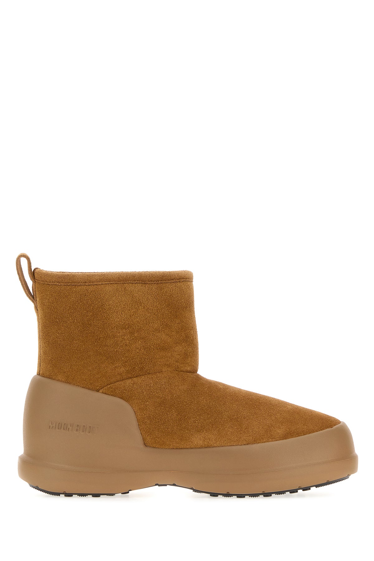 MOON BOOT Stivaletti Mezzaluna Mid in pelle scamosciata cammello