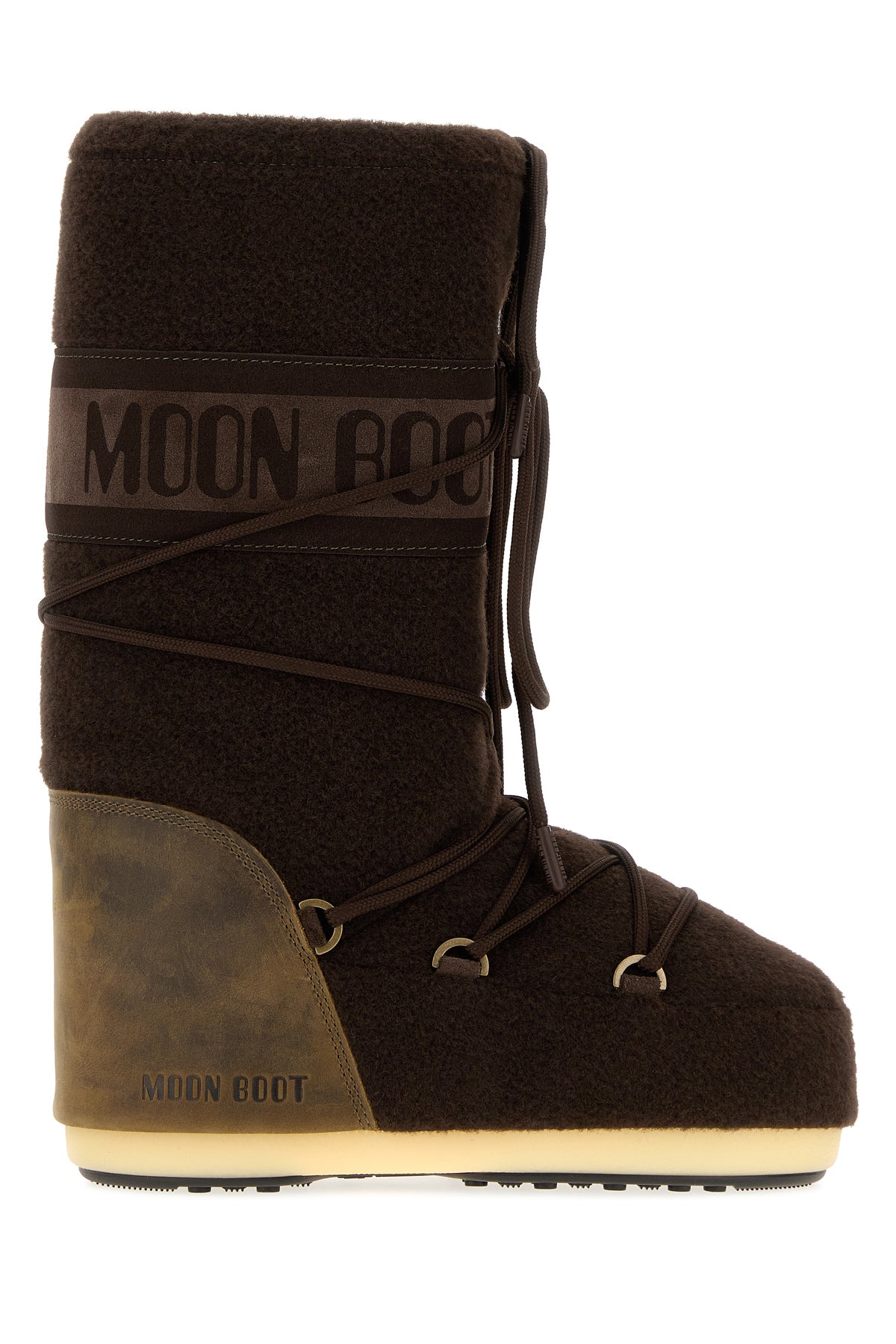 MOON BOOT Stivali Icon in feltro testa di moro