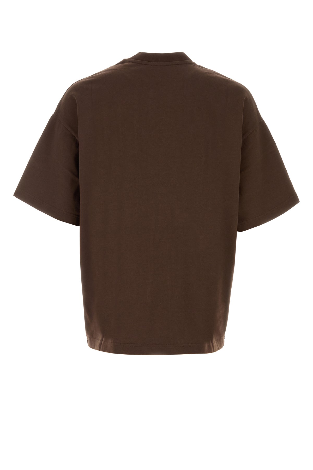 CASABLANCA T-shirt oversize in cotone marrone, view 2