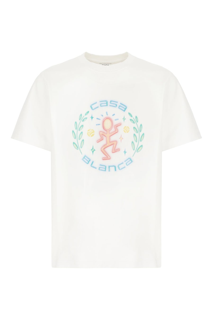 CASABLANCA T-shirt in cotone bianco