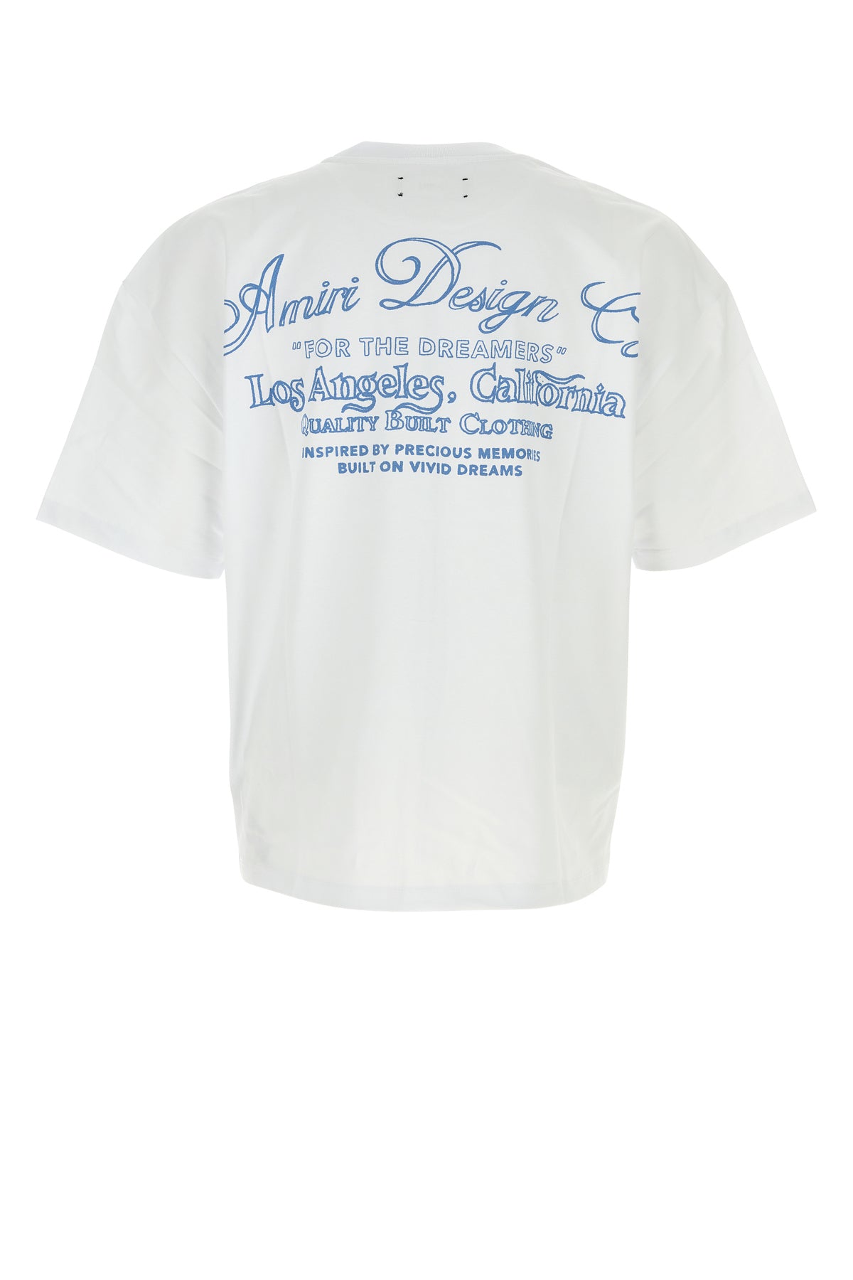 Amiri T-shirt oversize in cotone bianco, view 2