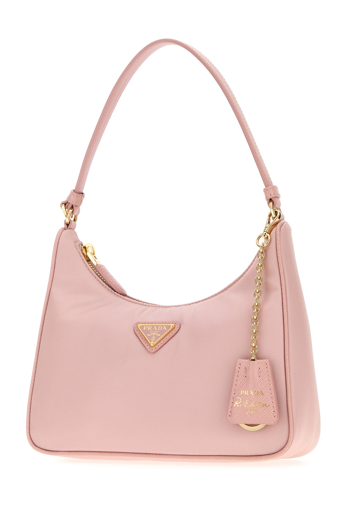 Prada Borsa a spalla Prada Re-Edition 2005 in Re-Nylon rosa, view 2
