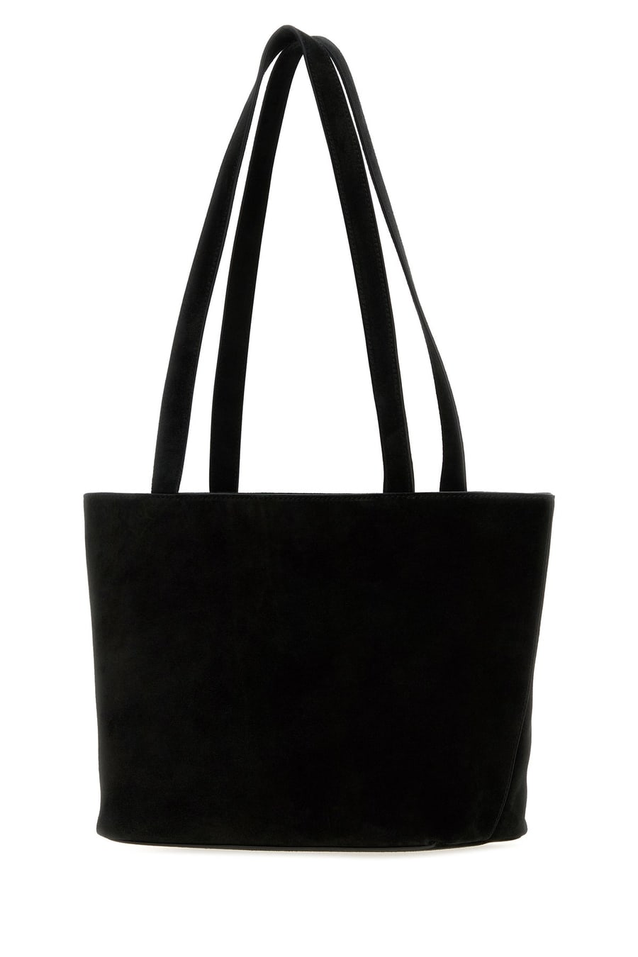 The Row Borsa a spalla Parker in pelle scamosciata nera, view 2