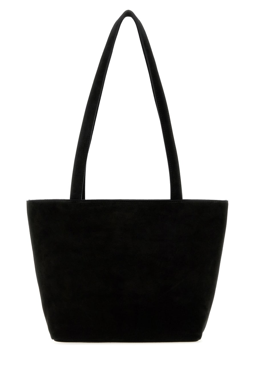 The Row Borsa a spalla Parker in pelle scamosciata nera, view 3