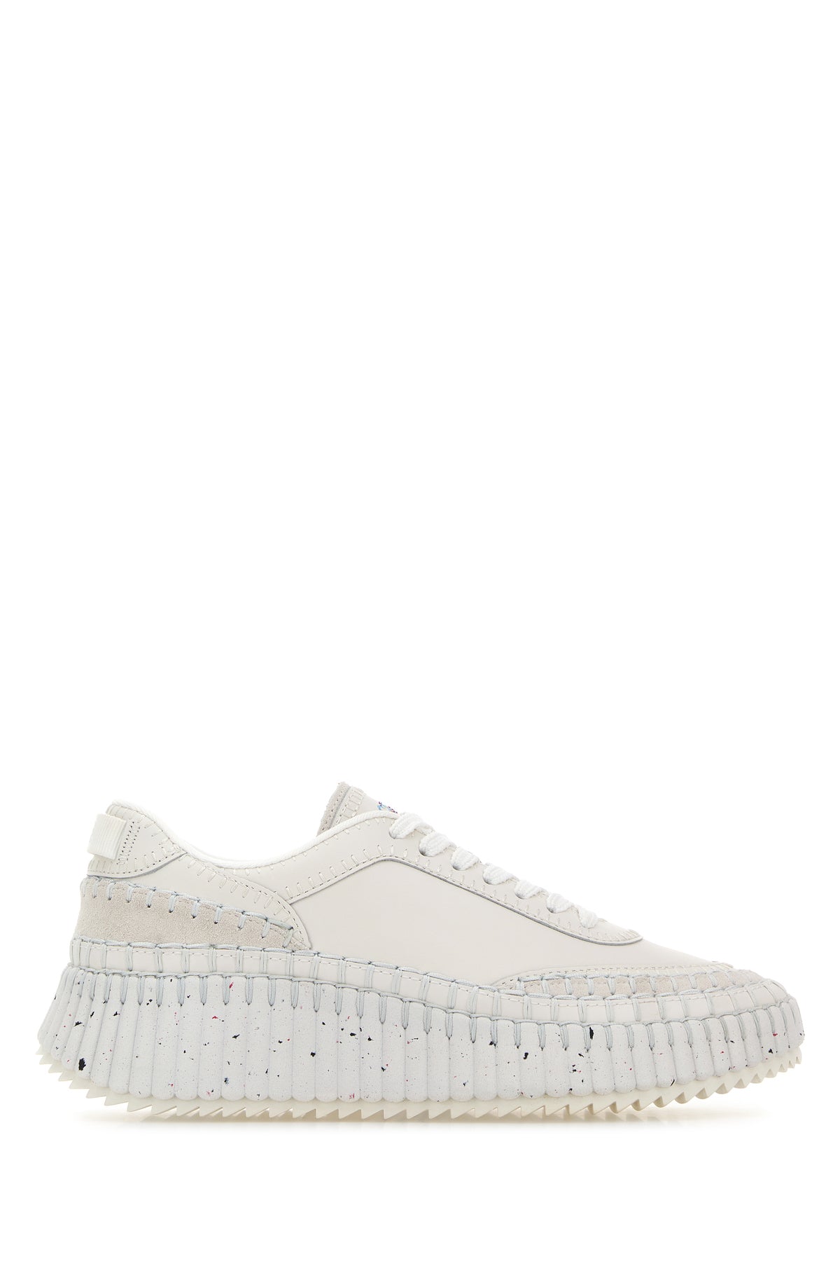 Chloé Sneakers Nama in pelle bianca