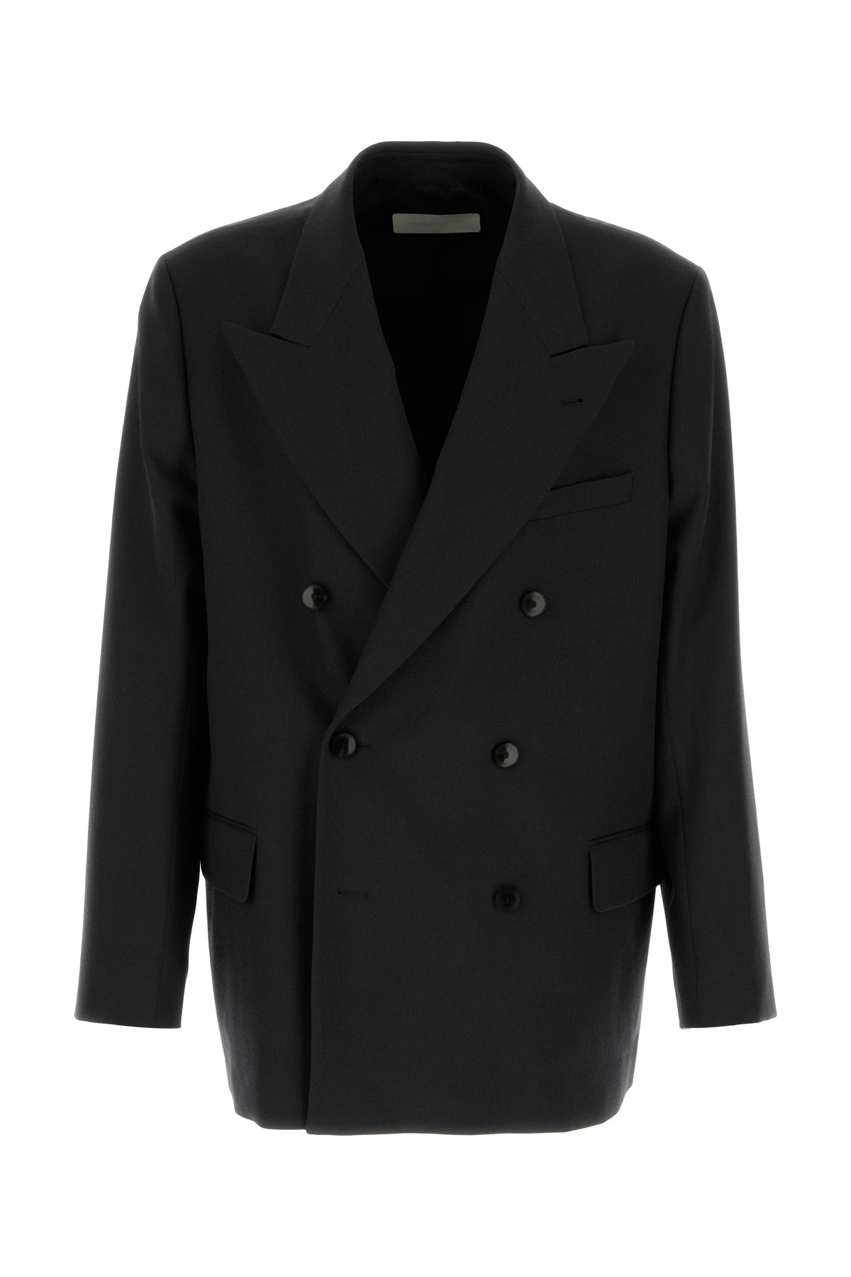 Dries Van Noten Giacca oversize Bosier in lana nera