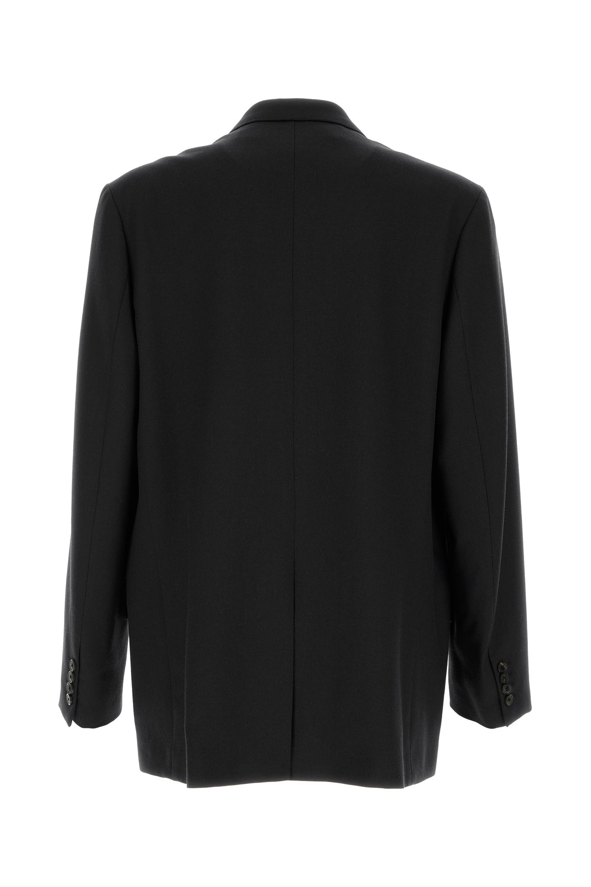 Dries Van Noten Giacca oversize Bosier in lana nera, view 2