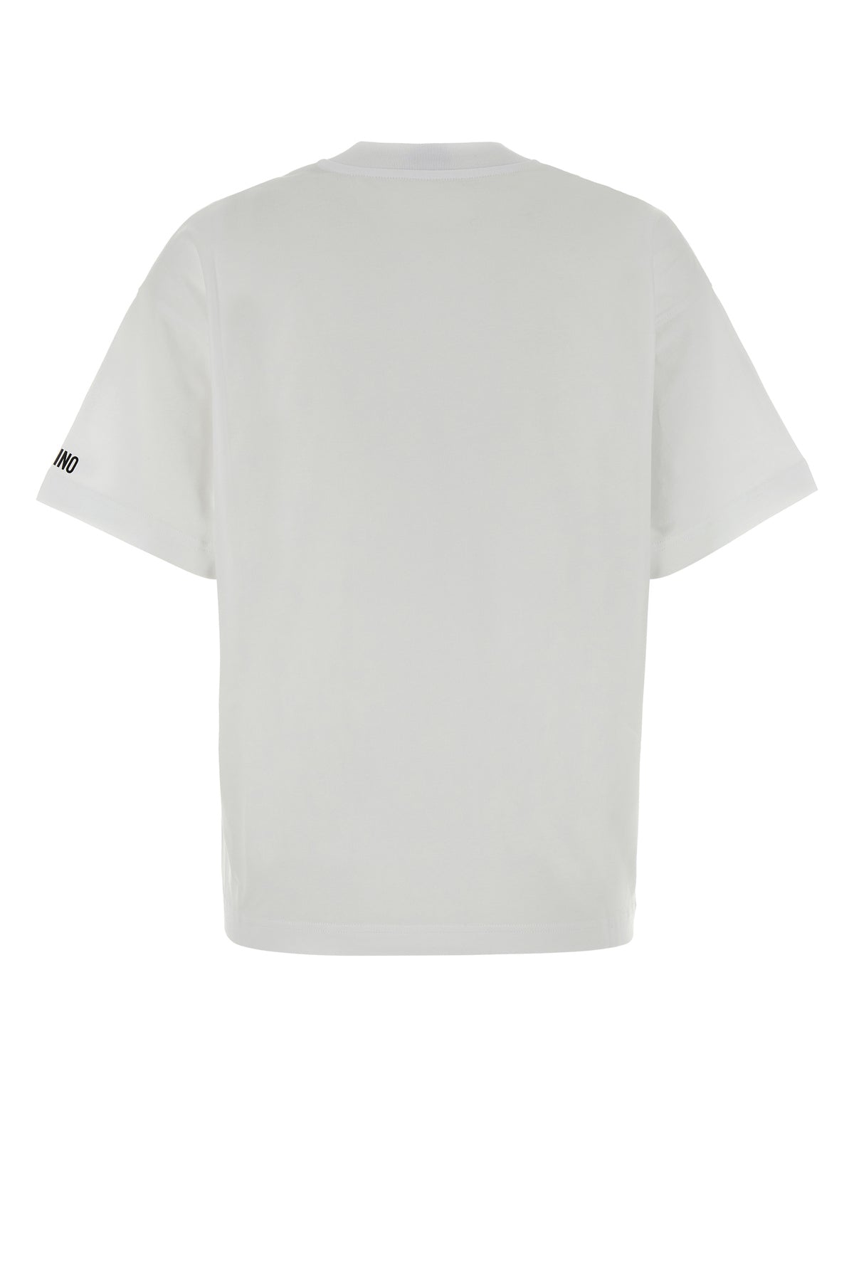 Moschino T-shirt oversize in cotone bianco, view 2