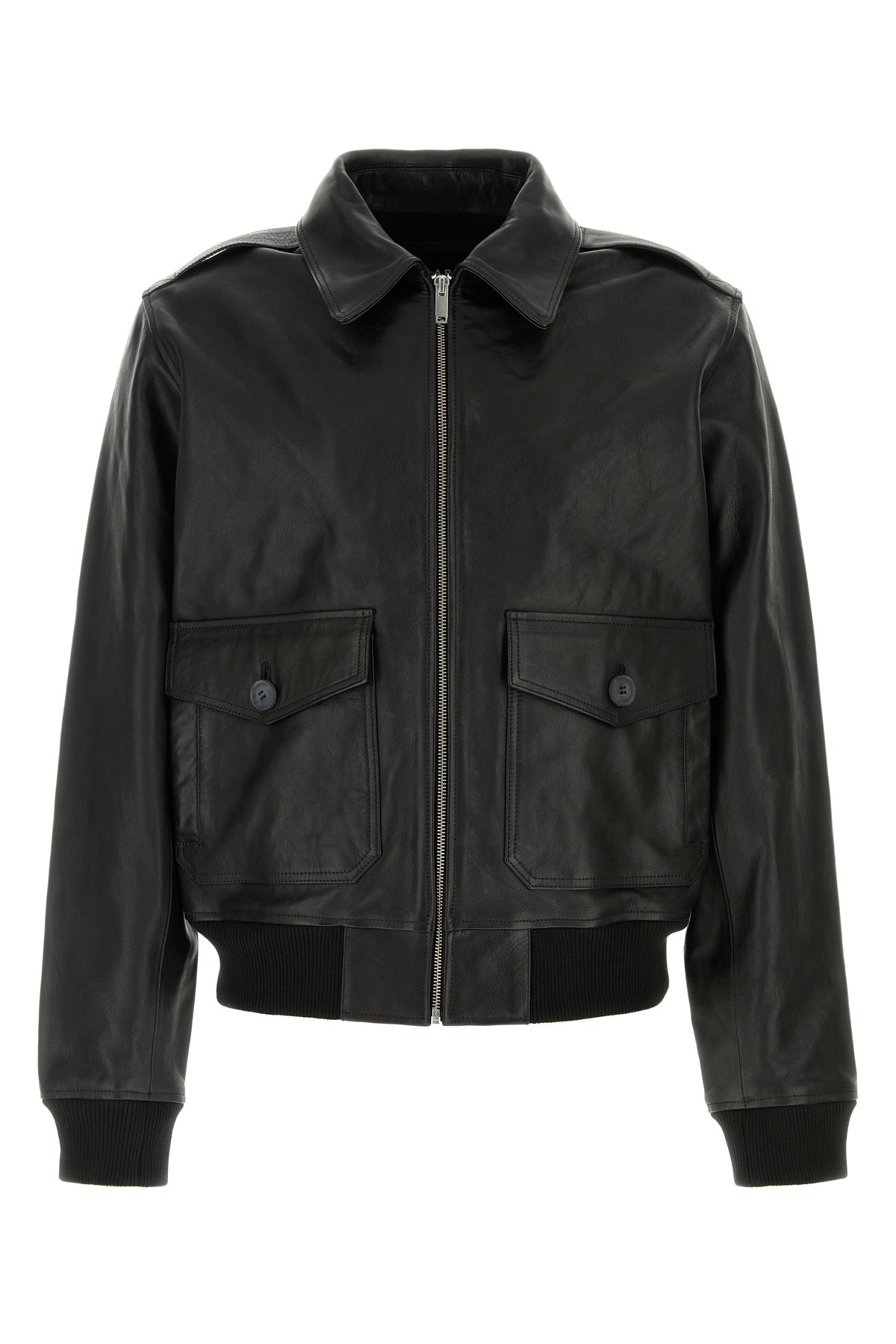 A.P.C. Giacca Gael in pelle nera