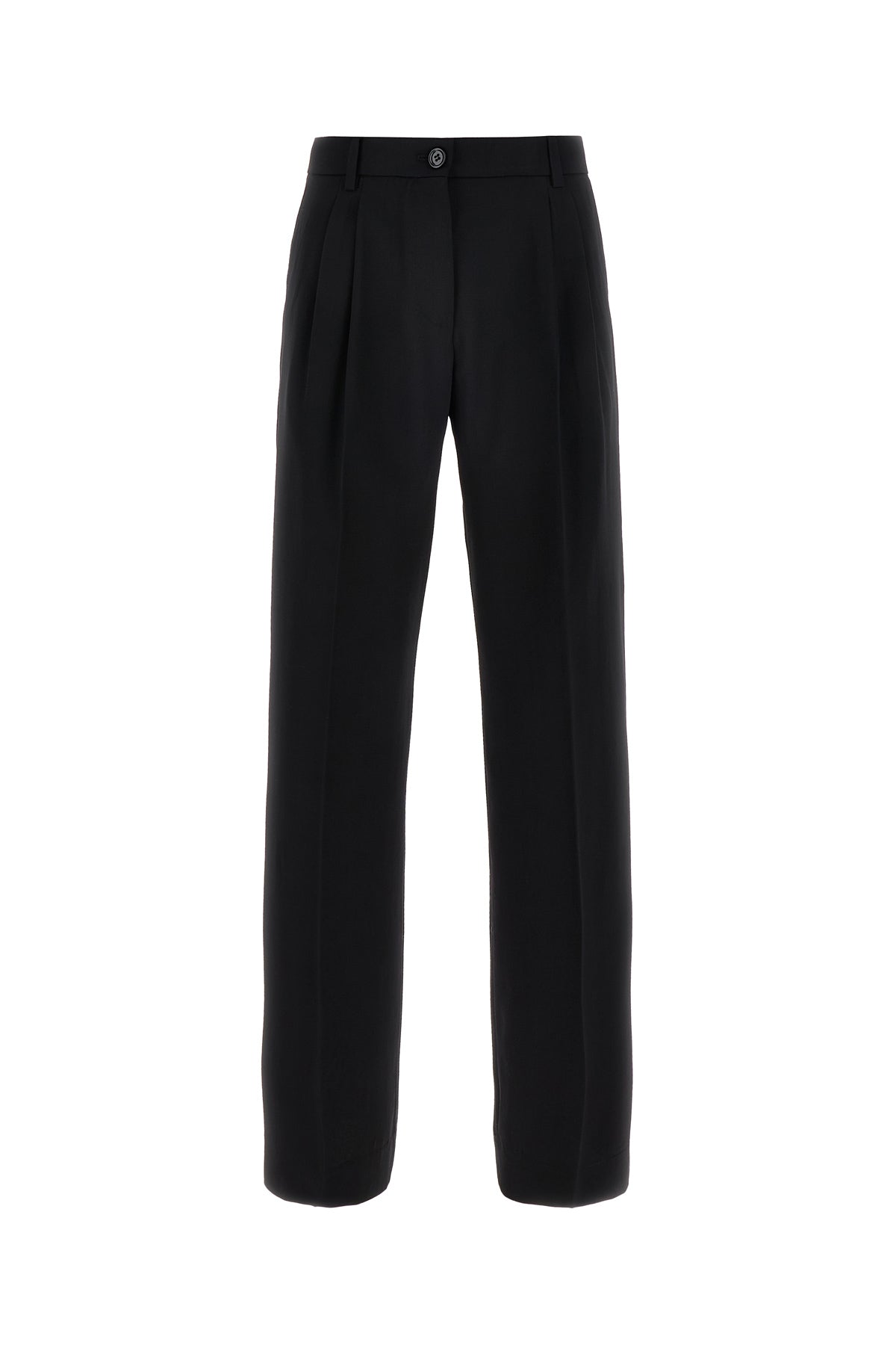 Dolce & Gabbana Pantalone in lana stretch nera