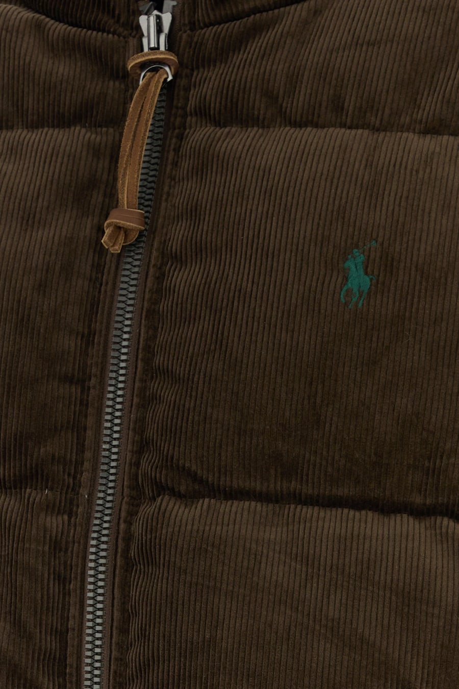 Polo Ralph Lauren Piumino in velluto a coste cioccolato, view 3