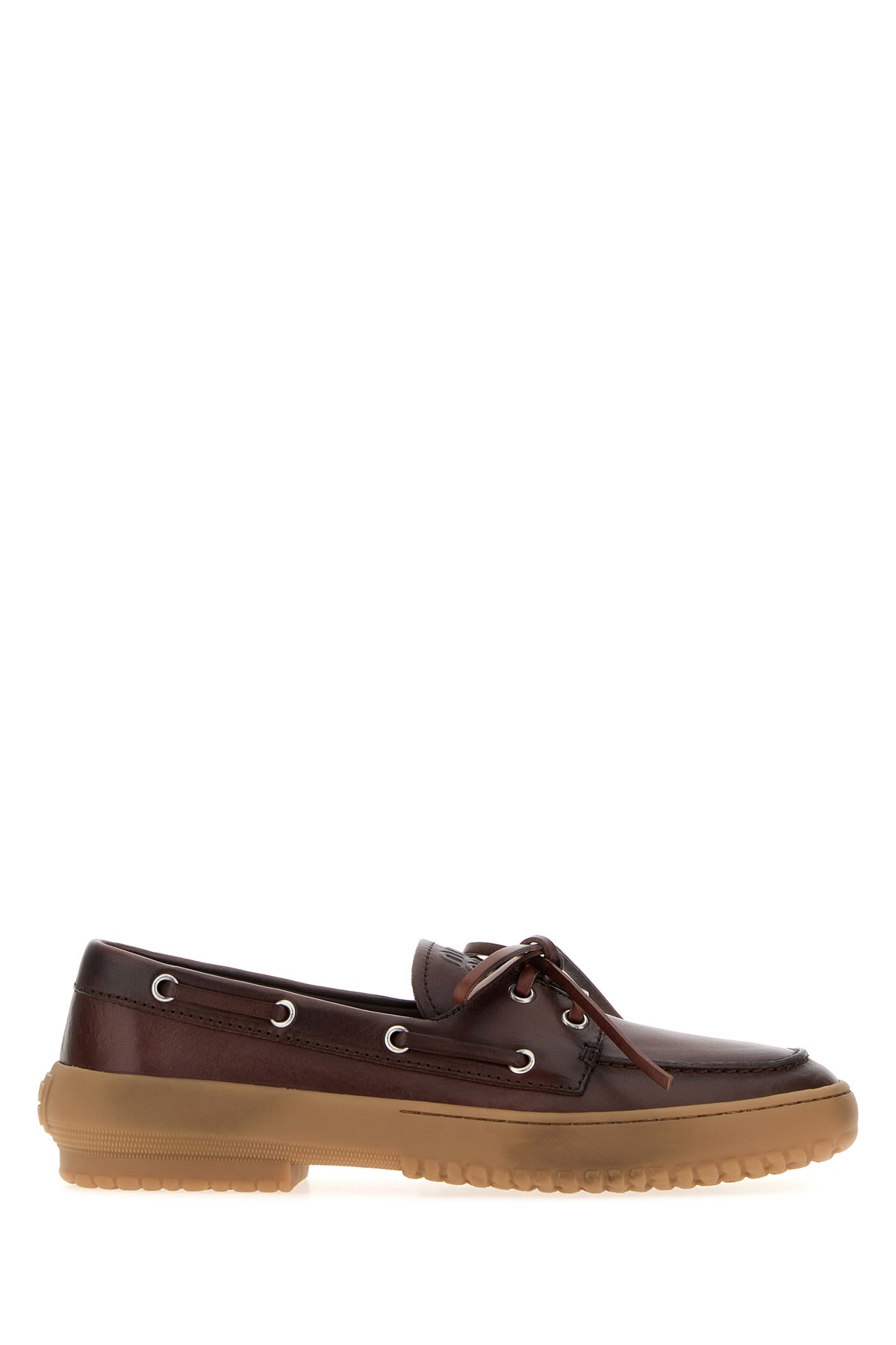 Miu Miu Mocassini in pelle cioccolato