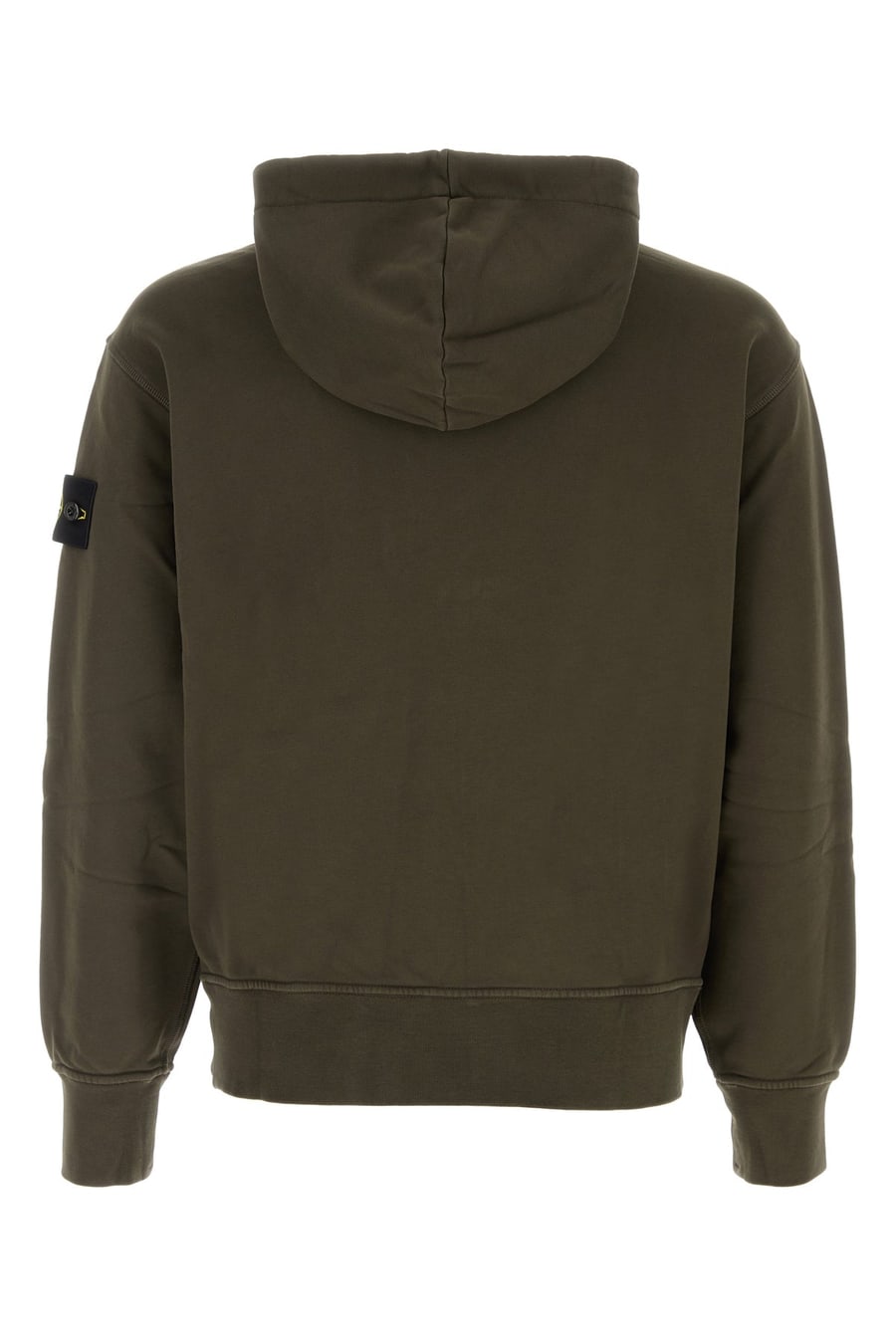 Stone Island Felpa in cotone marrone, view 2