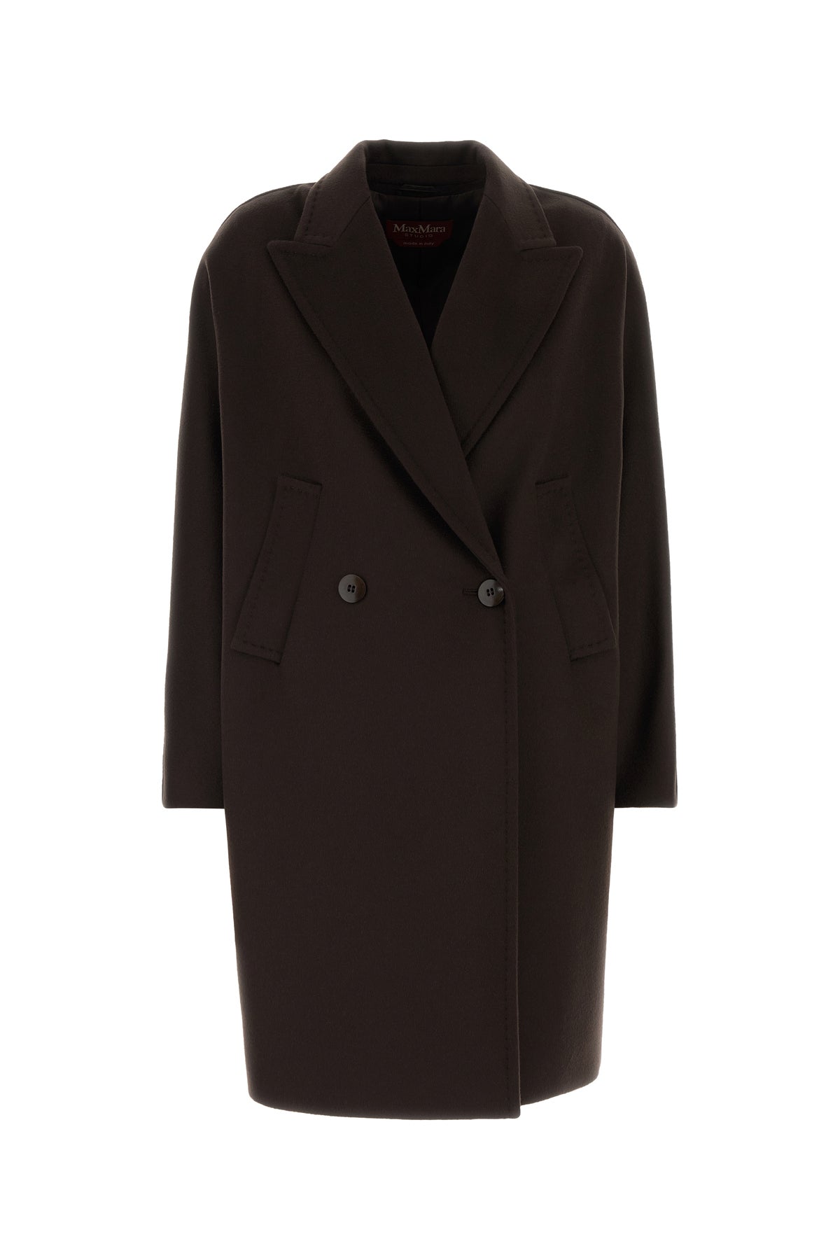 Max Mara Cappotto Mastro in lana testa di moro