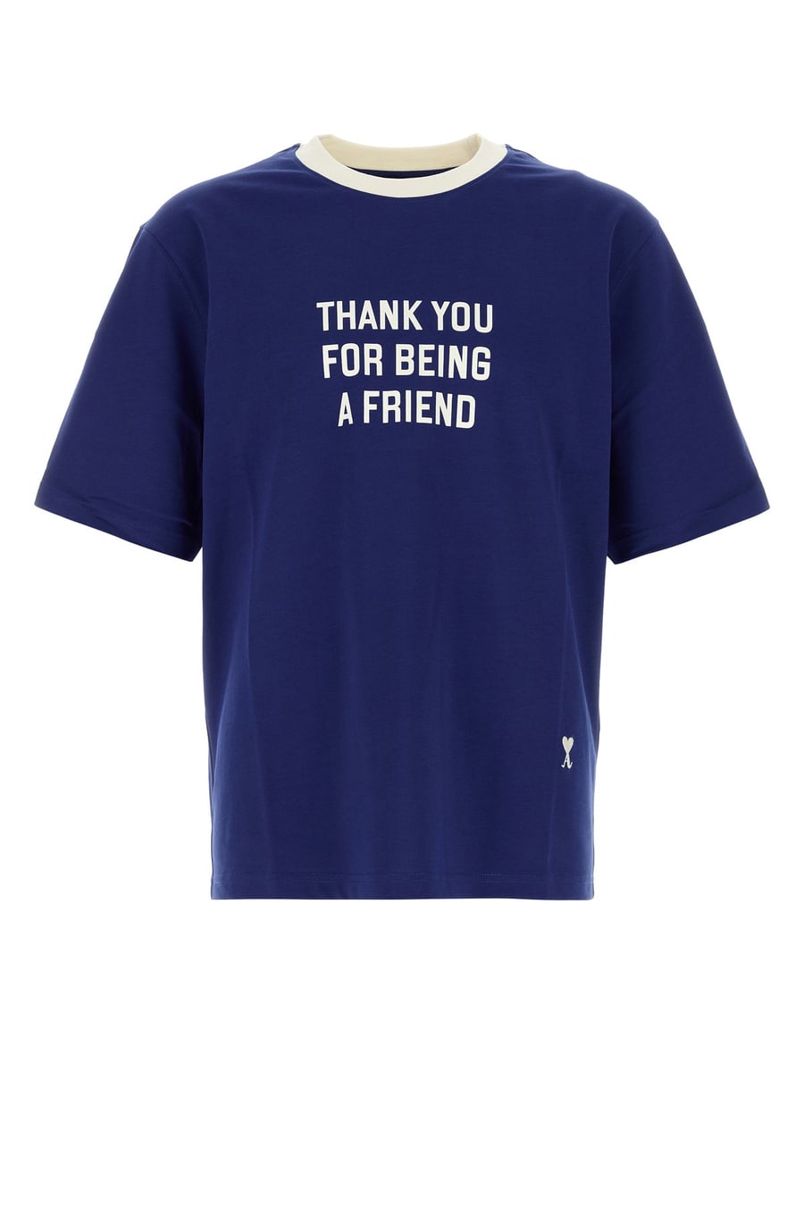 AMI T-shirt in cotone blu