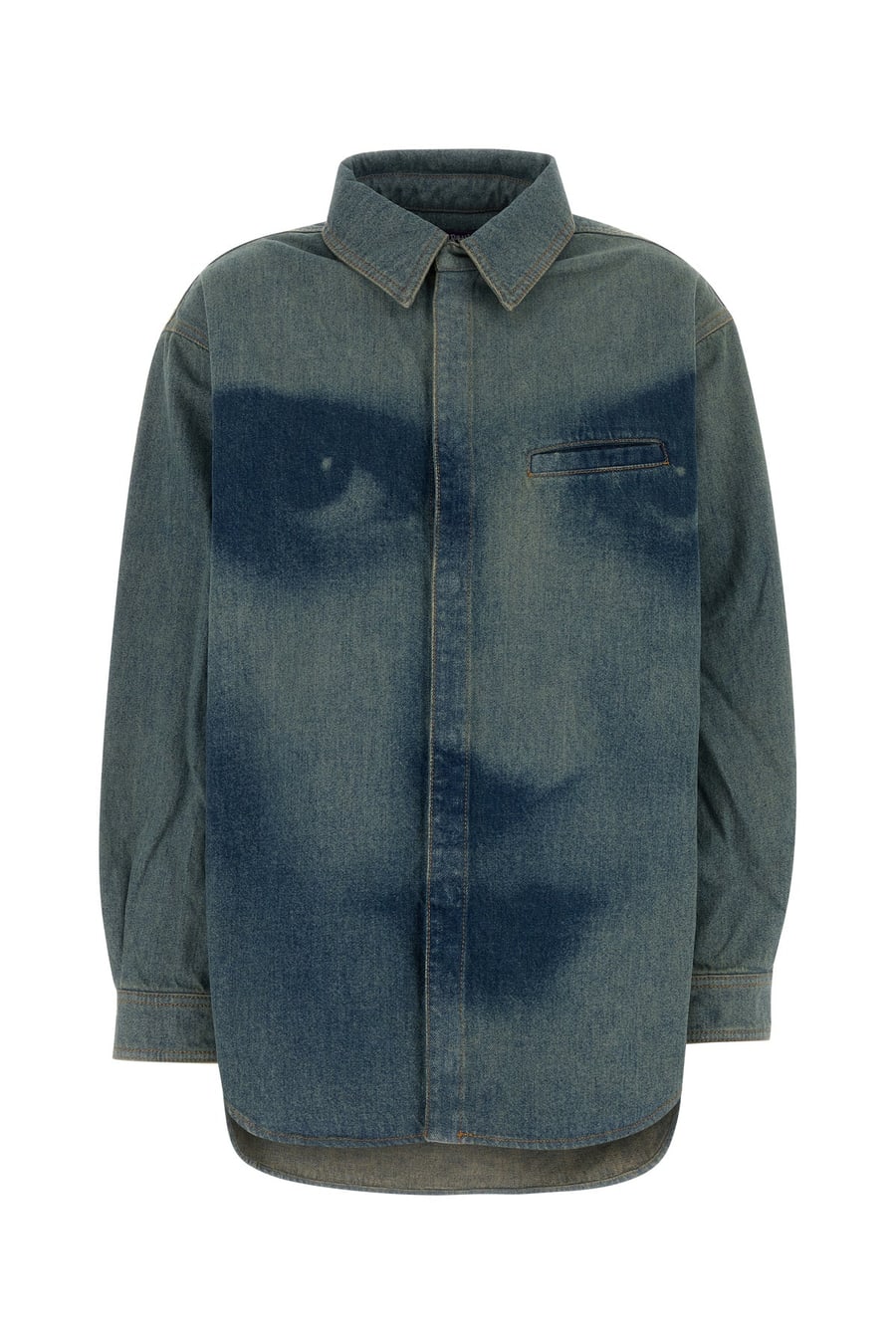 JEAN PAUL GAULTIER Camicia in denim stampato