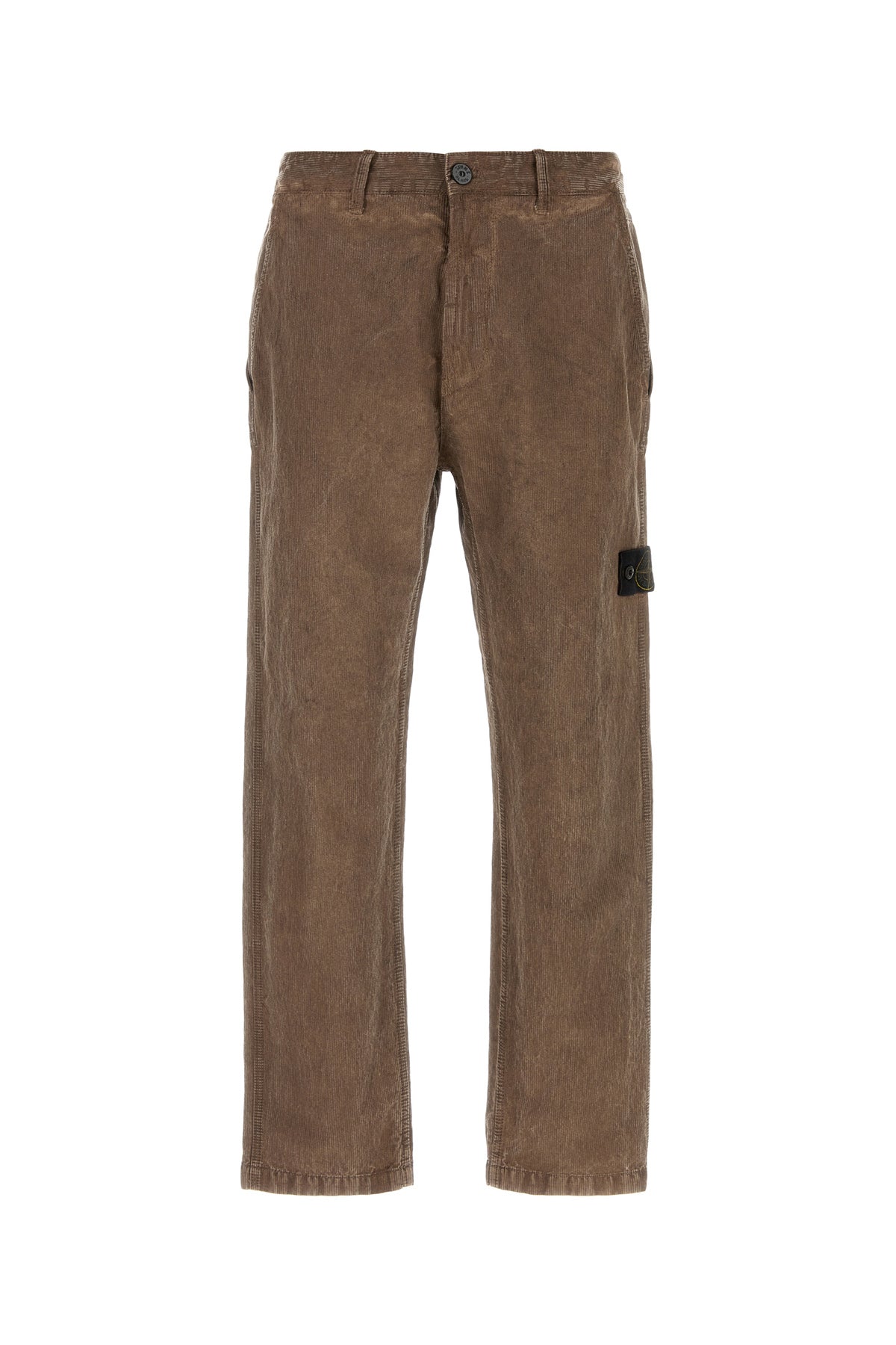 Stone Island Pantalone in misto cotone marrone