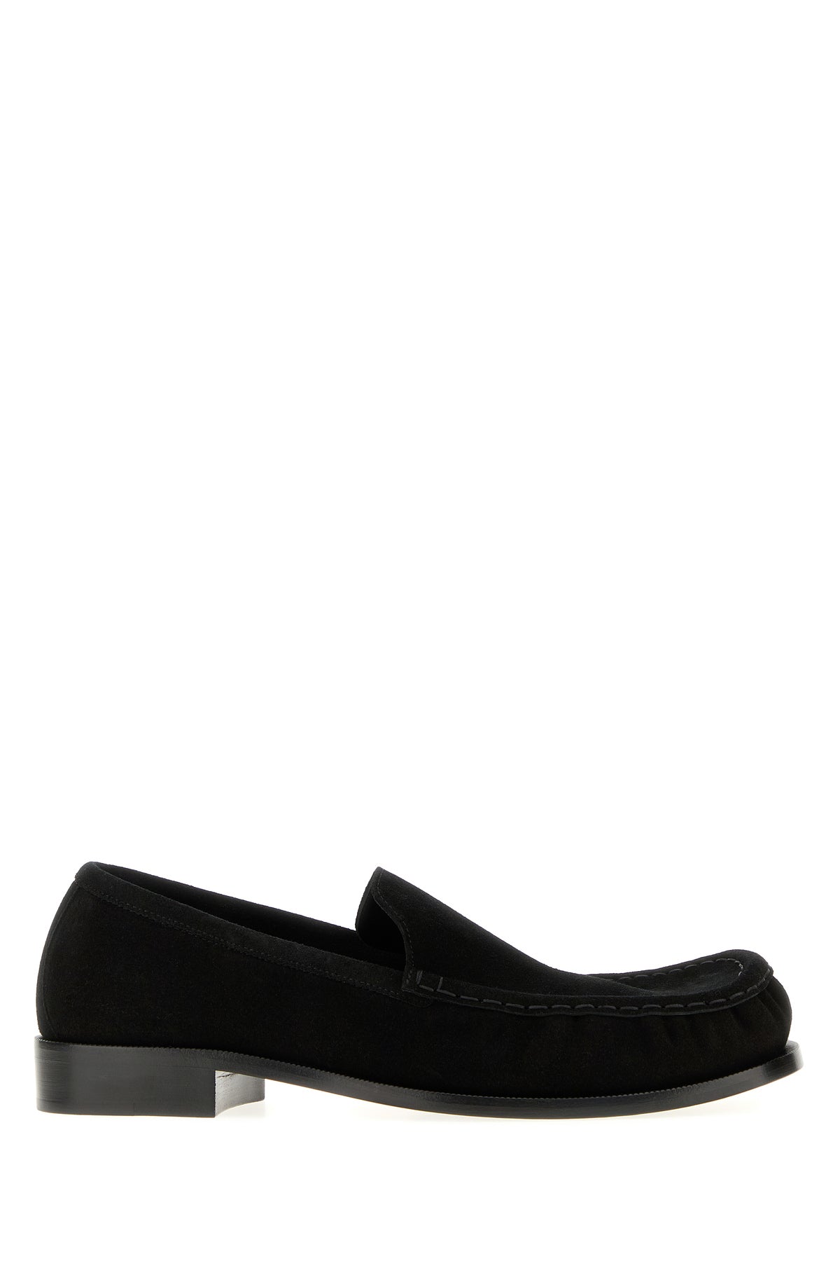 Dries Van Noten Mocassini in pelle scamosciata nera
